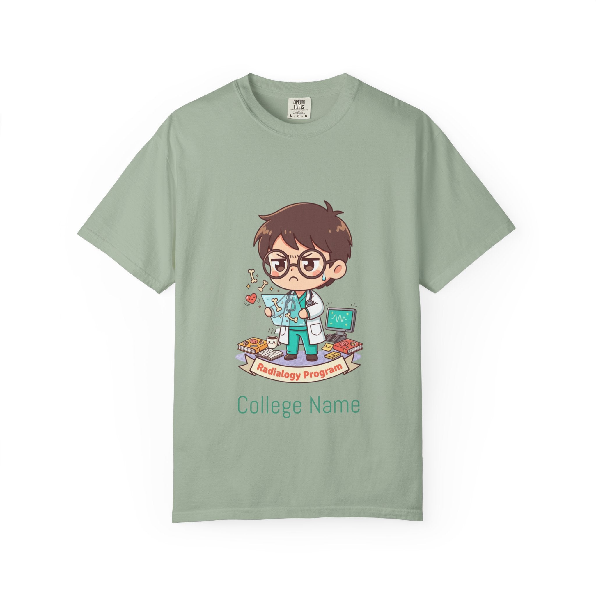 Radiology Program T-Shirt — Cute Radiologist Cartoon College Tee