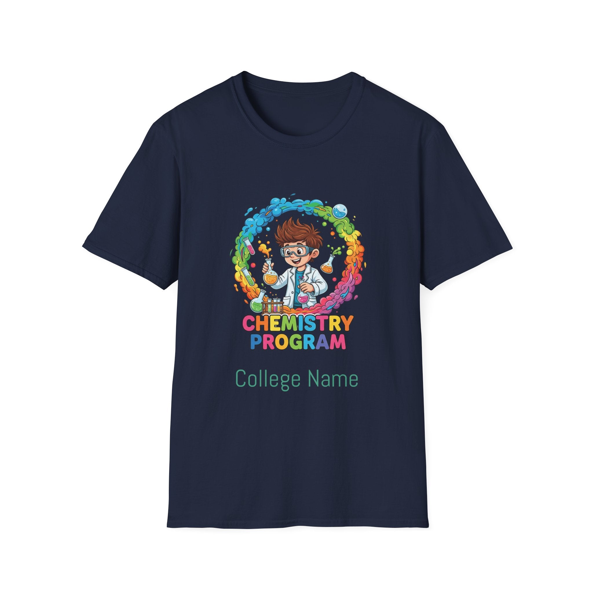 Chemistry Program T-Shirt — Colorful Science Club Tee