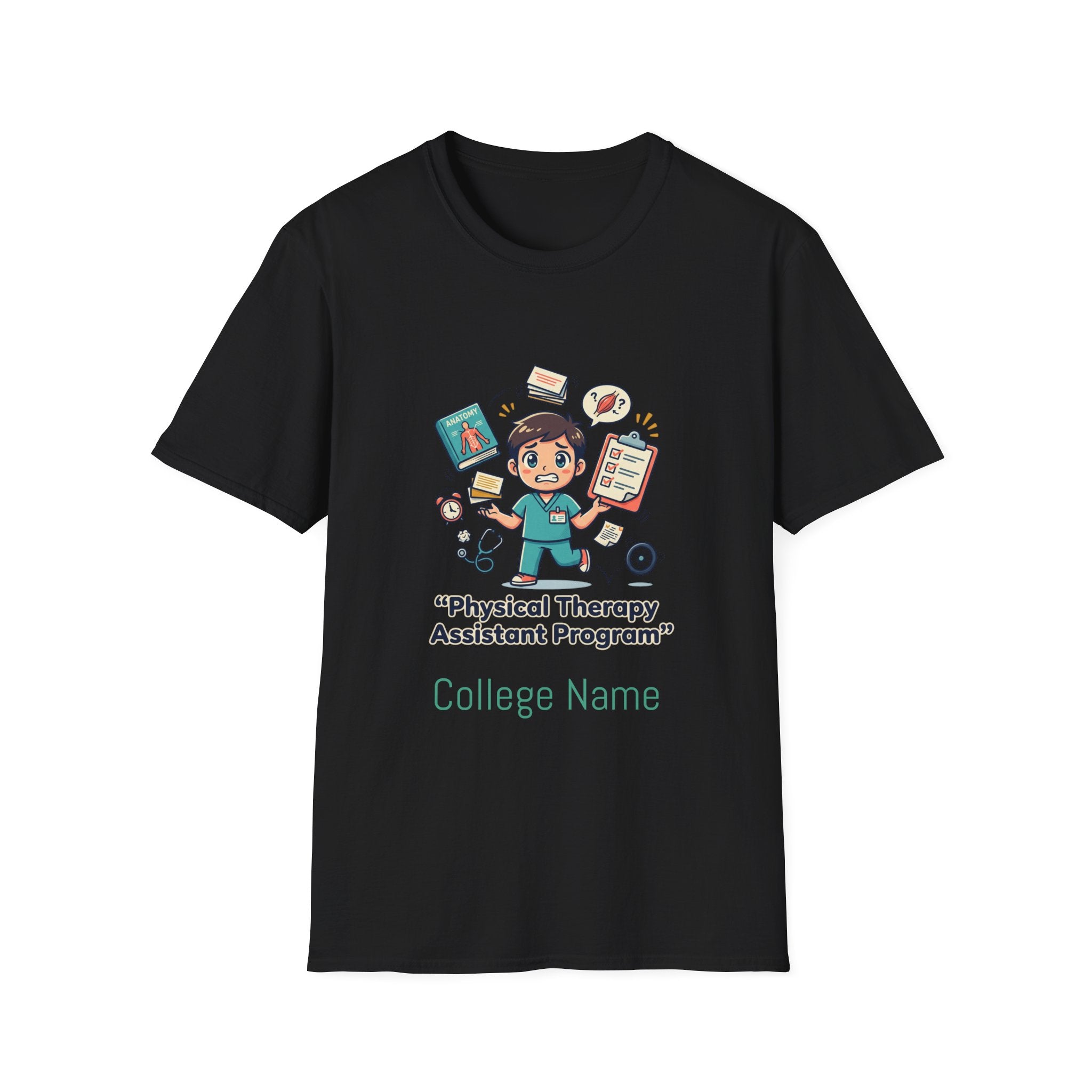 Physical Therapy Assistant Program T-Shirt — Cute PTA Student Tee (Custom College Name)