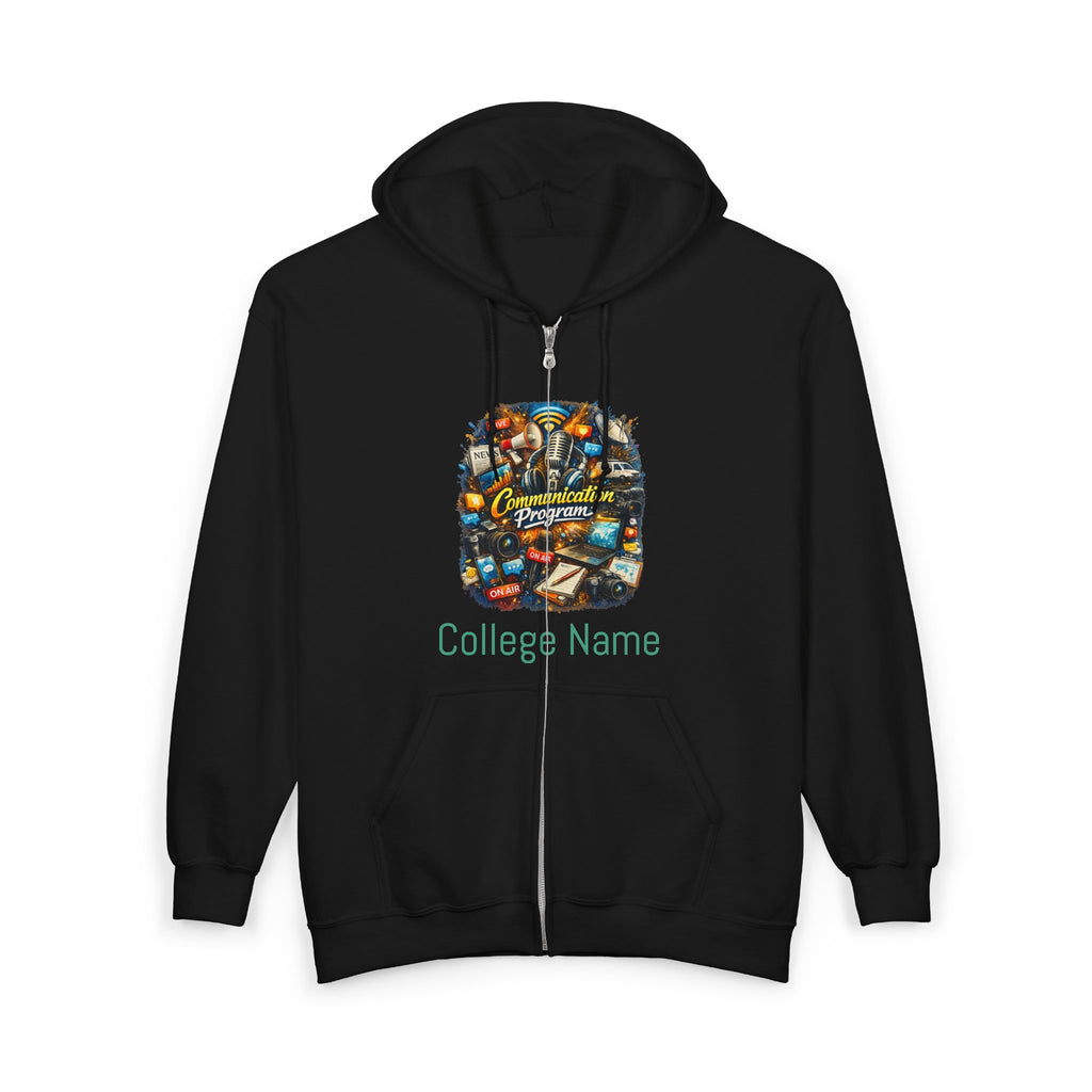 Communication Travel Zip Hoodie