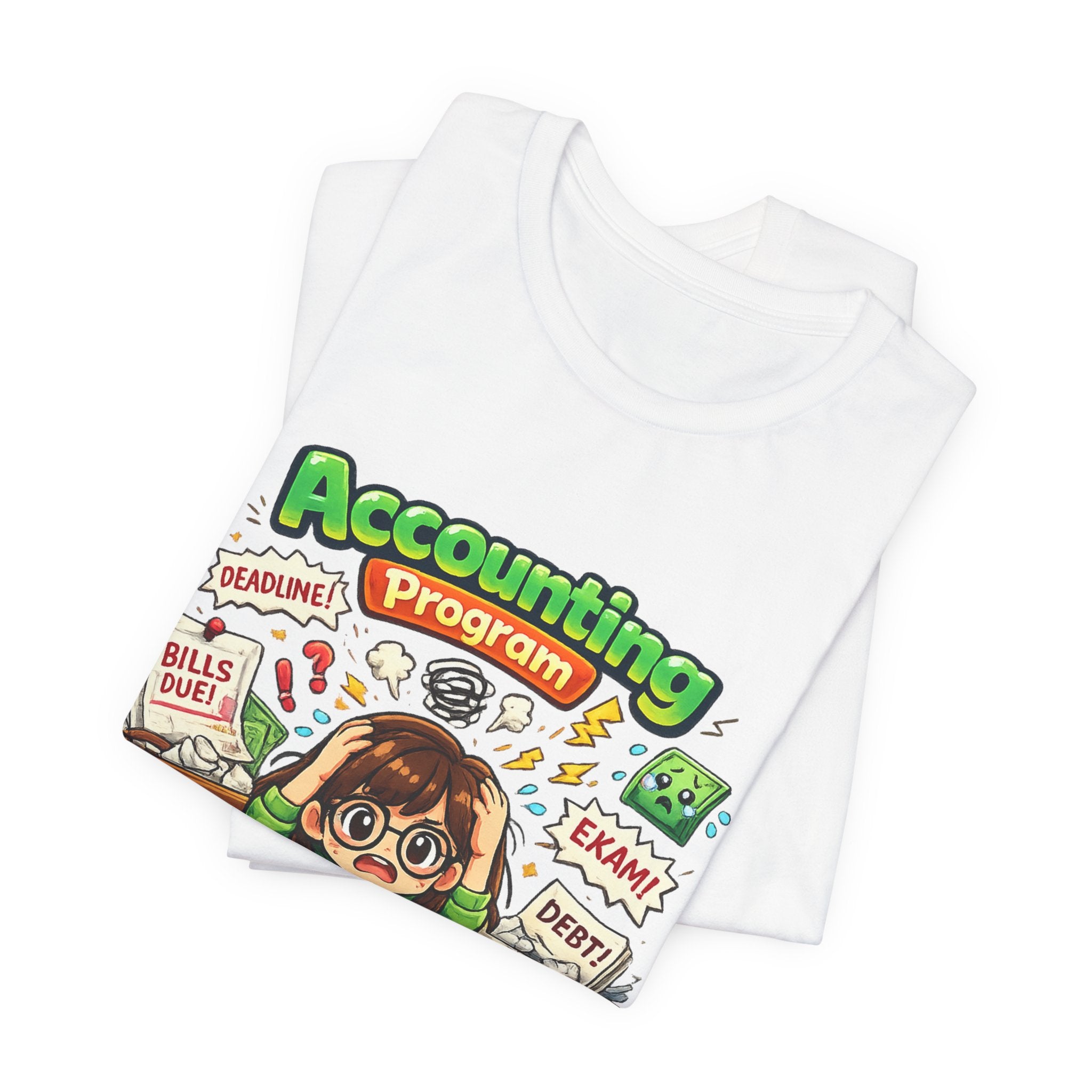 Accounting Program Student Tee — Cute Study Cartoon College Shirt