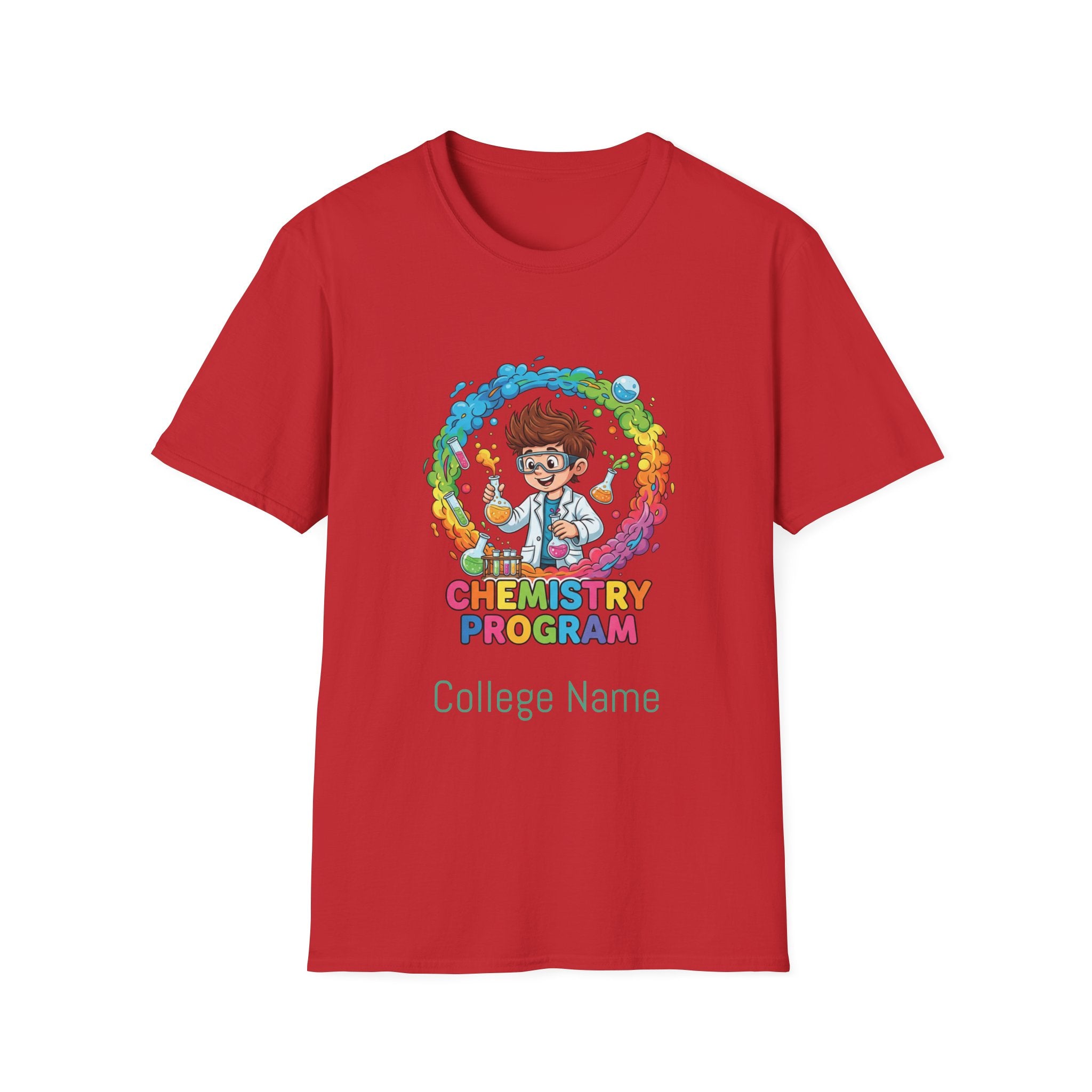 Chemistry Program T-Shirt — Colorful Science Club Tee