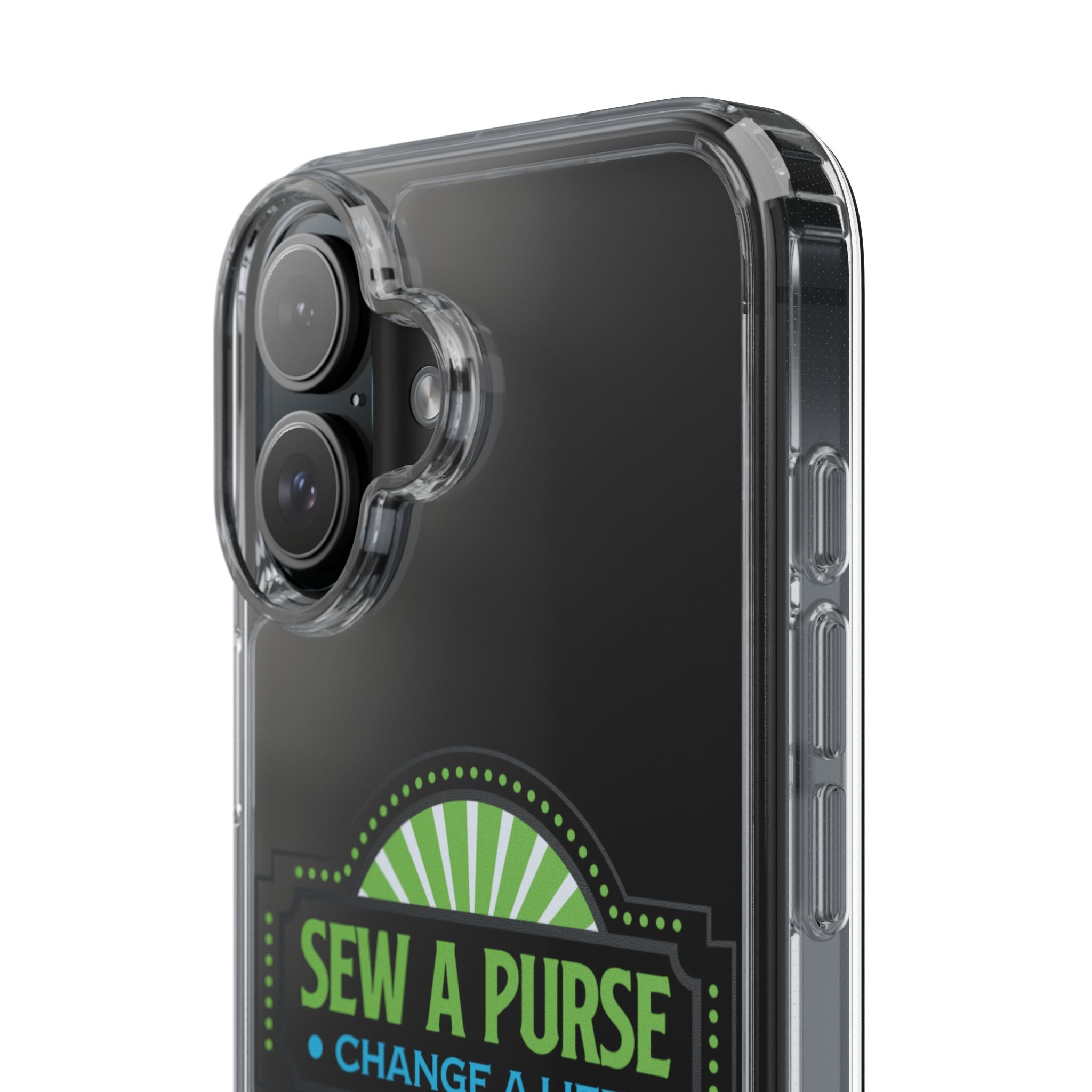 Clear Case — “Sew a Purse, Change a Life” Charity Phone Case