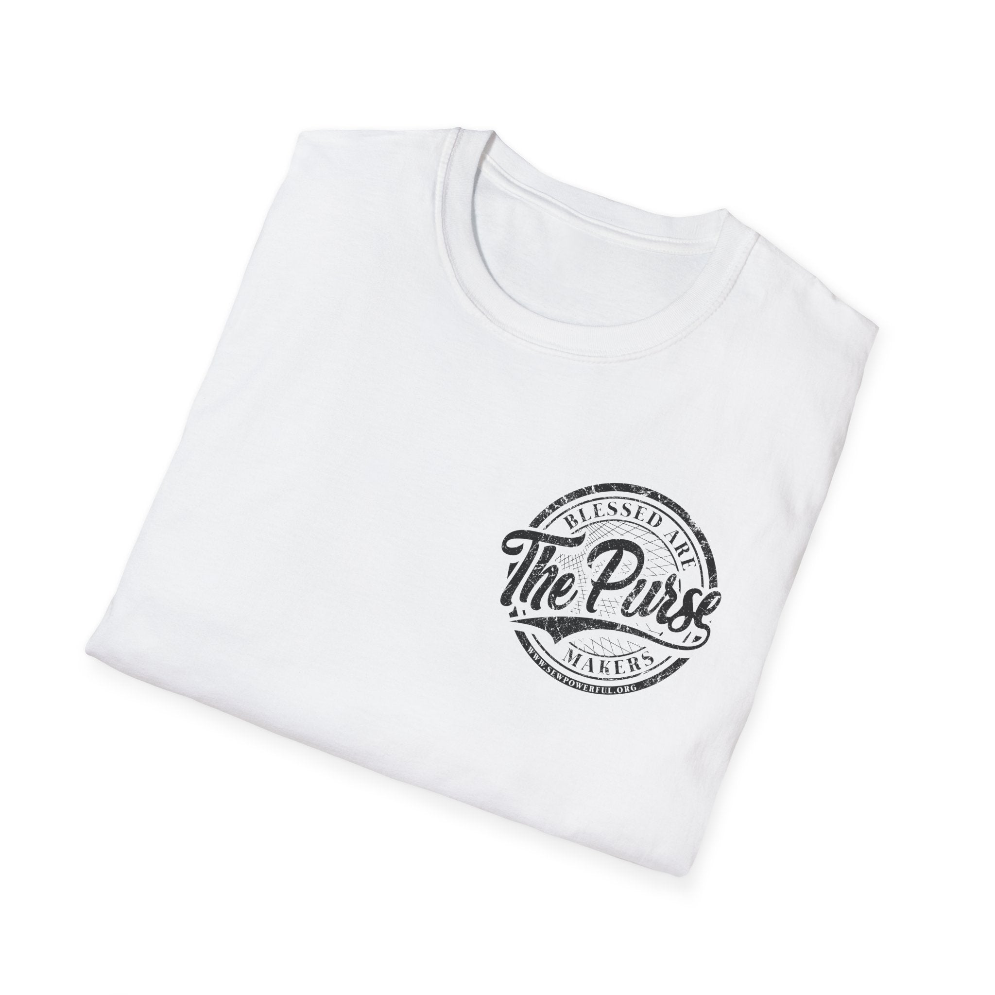 Blessed Are The Purse Makers - Small Logo T-Shirt