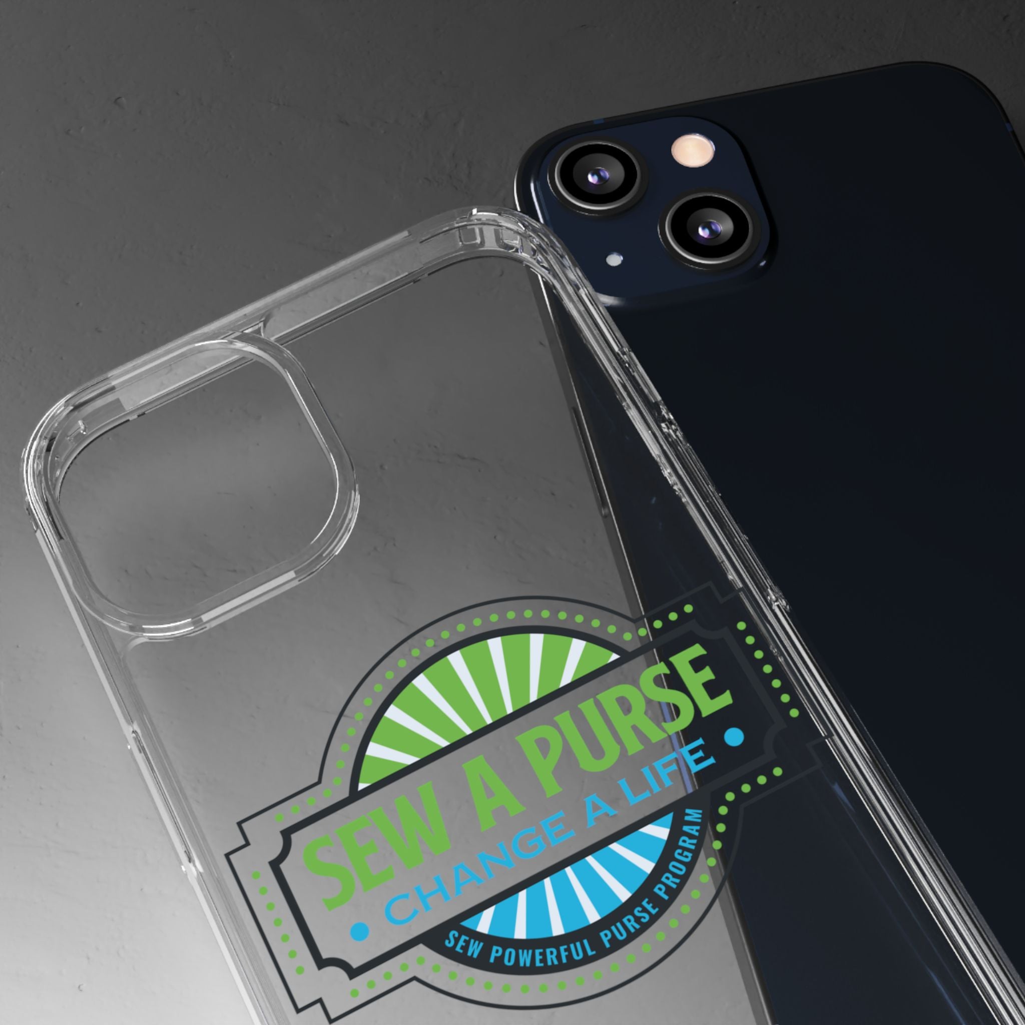 Clear Case — “Sew a Purse, Change a Life” Charity Phone Case
