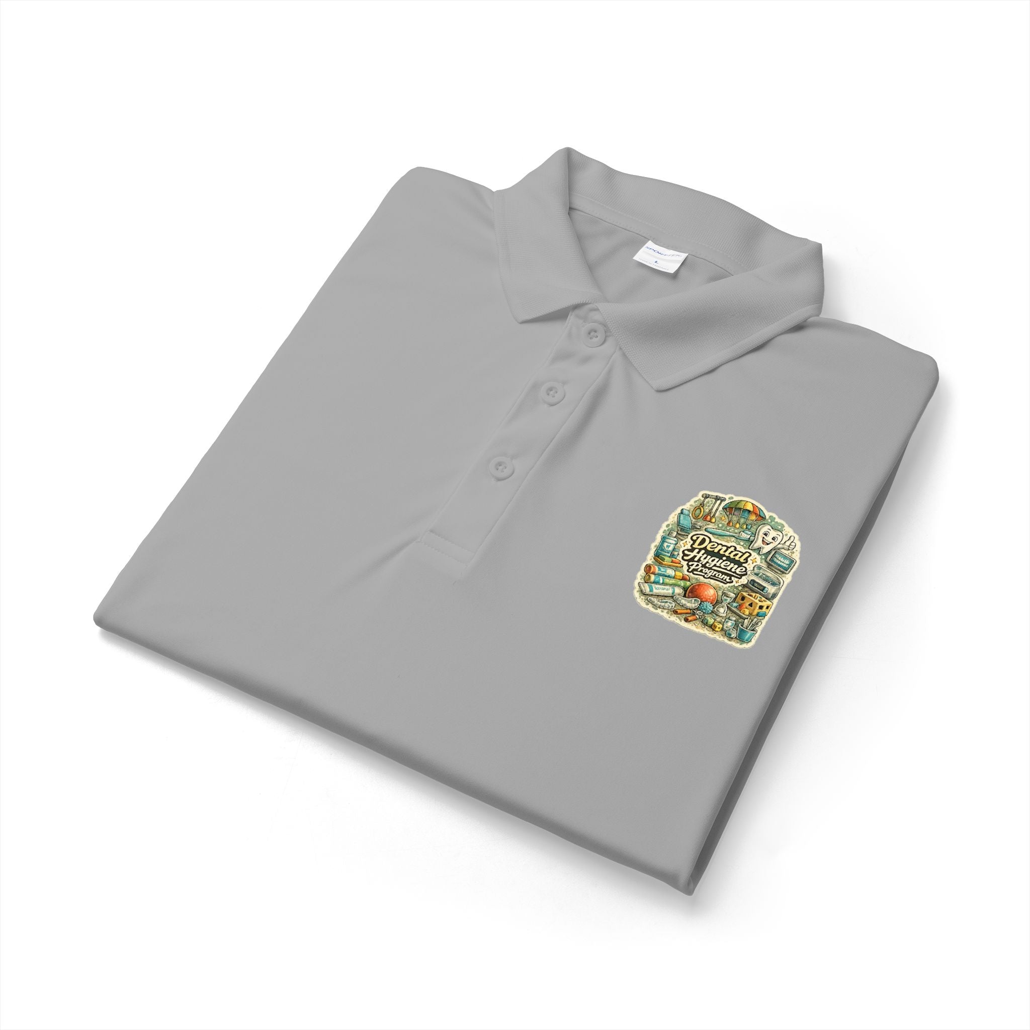 Dental Hygiene Polo Shirt — Embroidered Vintage Camper Shirt