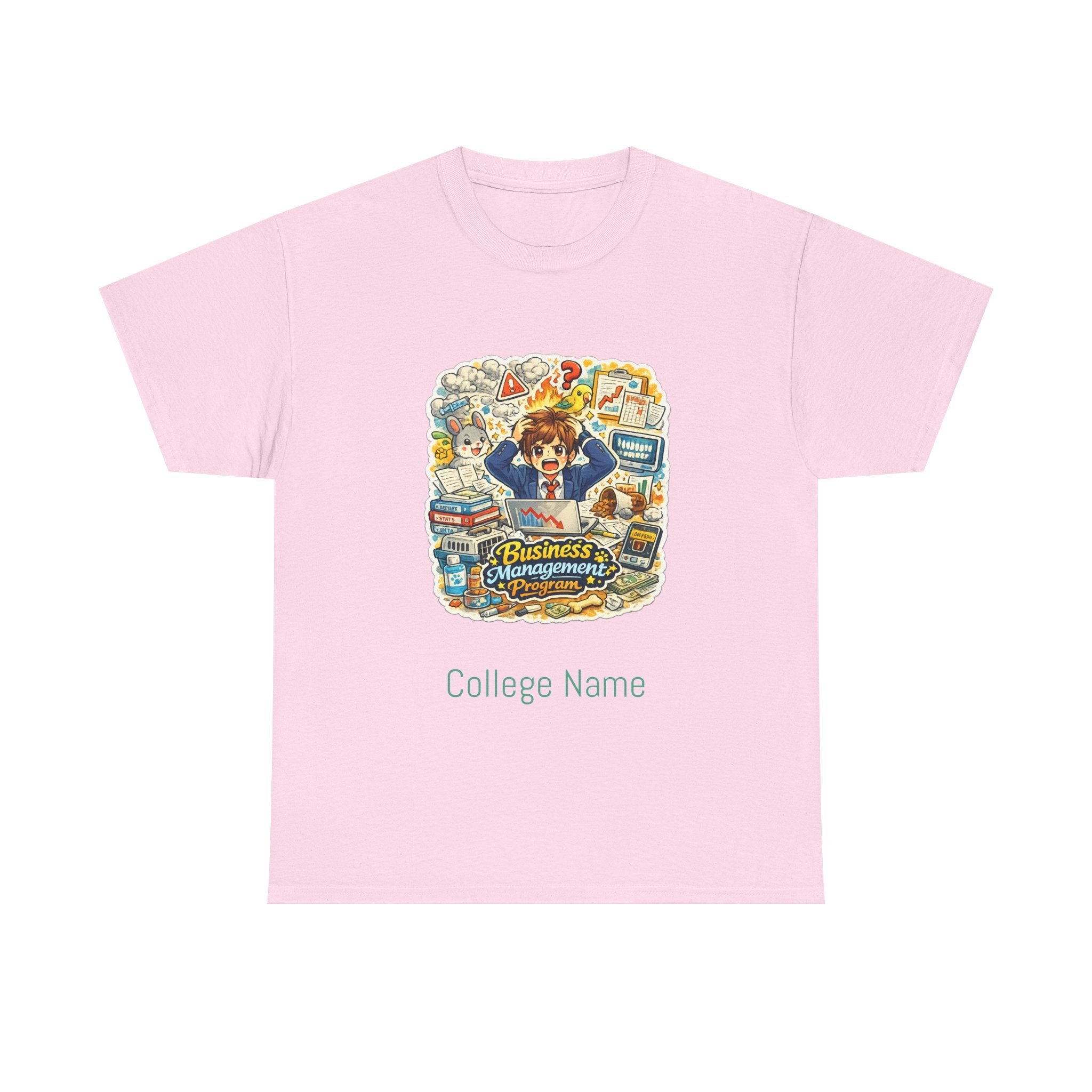 Business Management Major T-Shirt - Cute College Illustration Tee