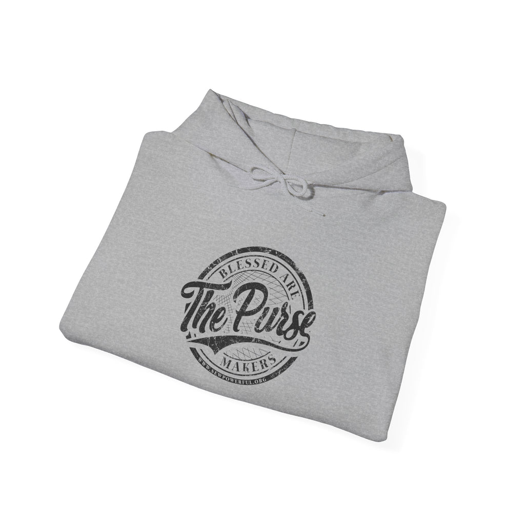 The Purse Vintage Logo Hoodie — Retro Circular Graphic Pullover