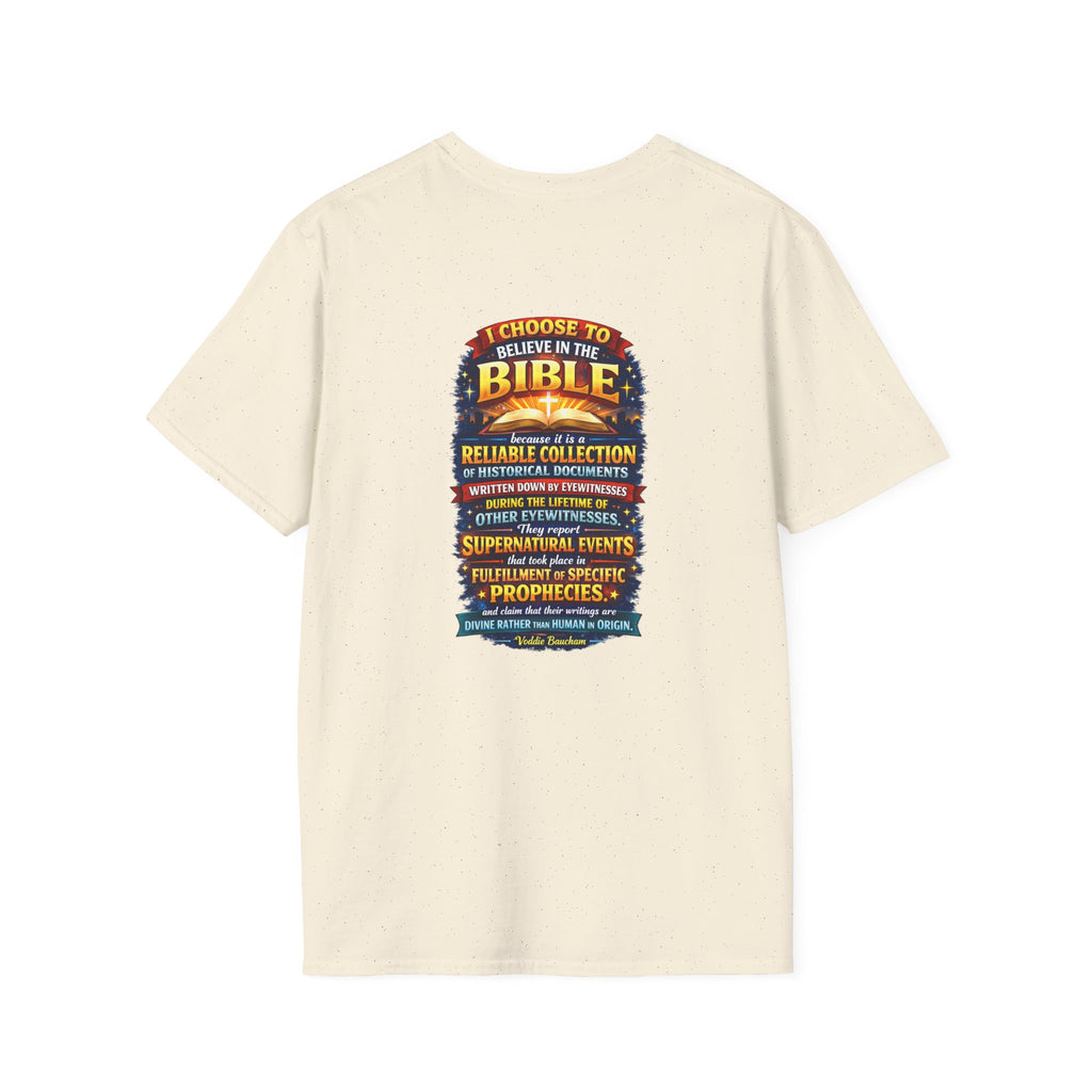 Bible Believer T-Shirt — "I Choose to Believe in the Bible" Faith Graphic Tee