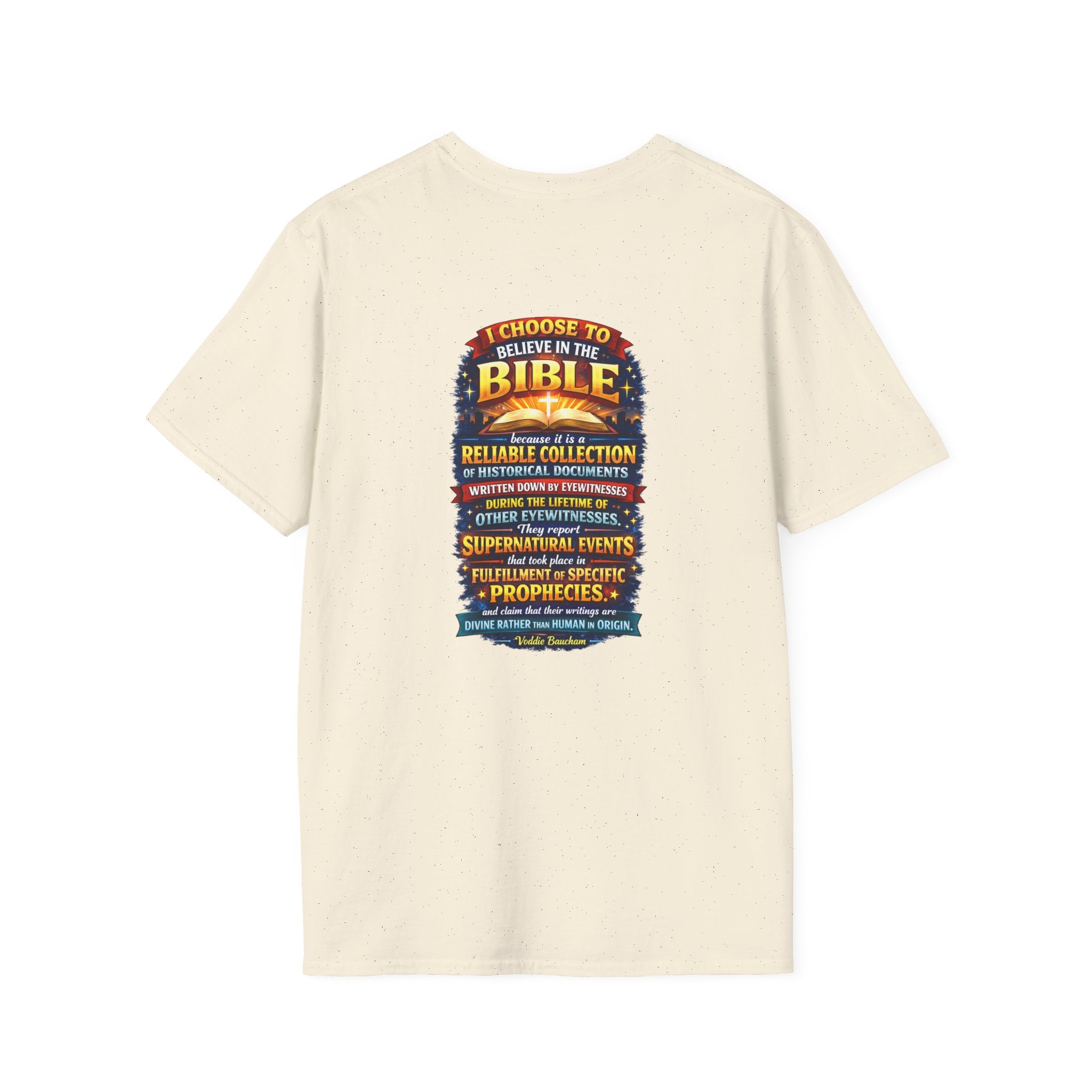 Bible Believer T-Shirt — "I Choose to Believe in the Bible" Faith Graphic Tee