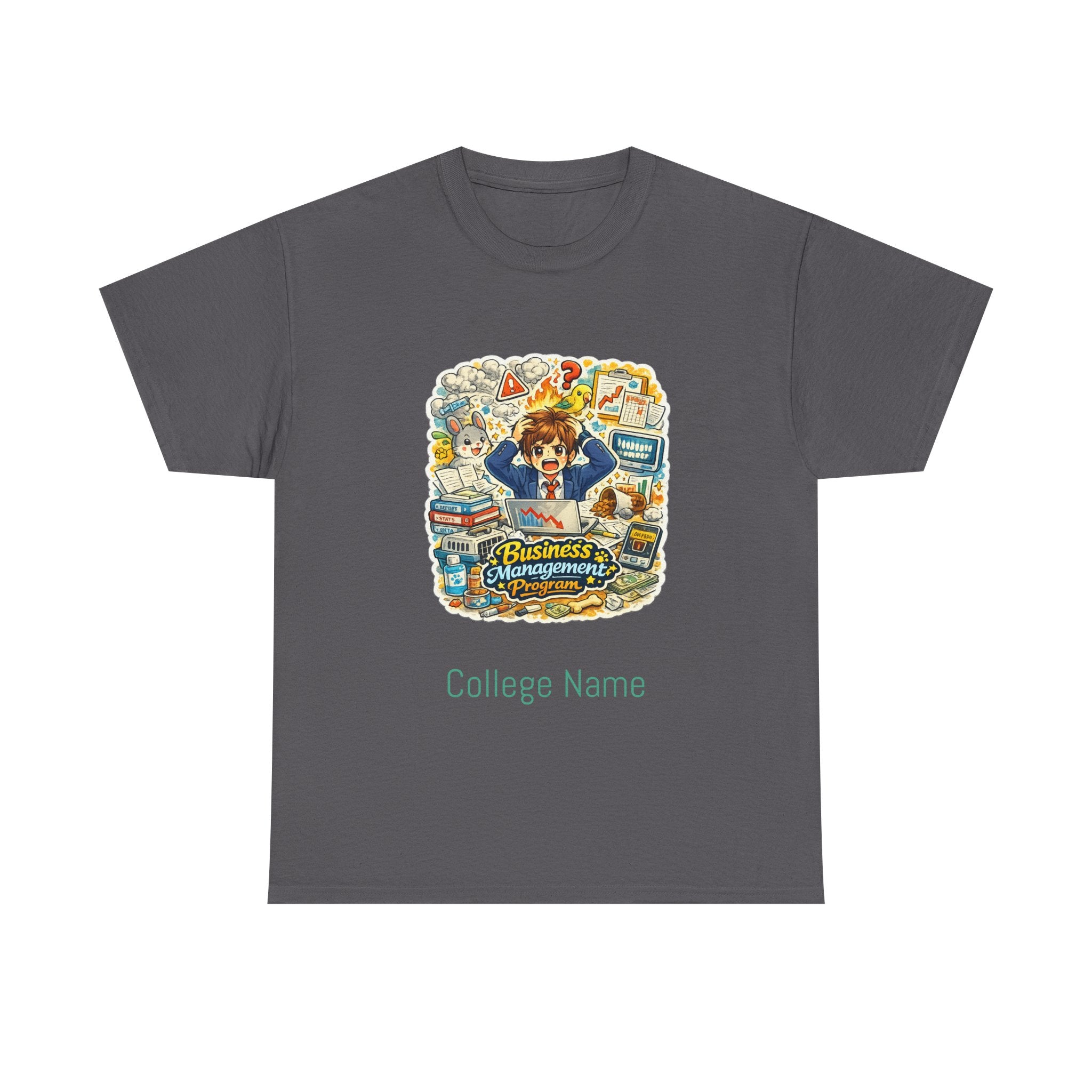 Business Management Major T-Shirt - Cute College Illustration Tee