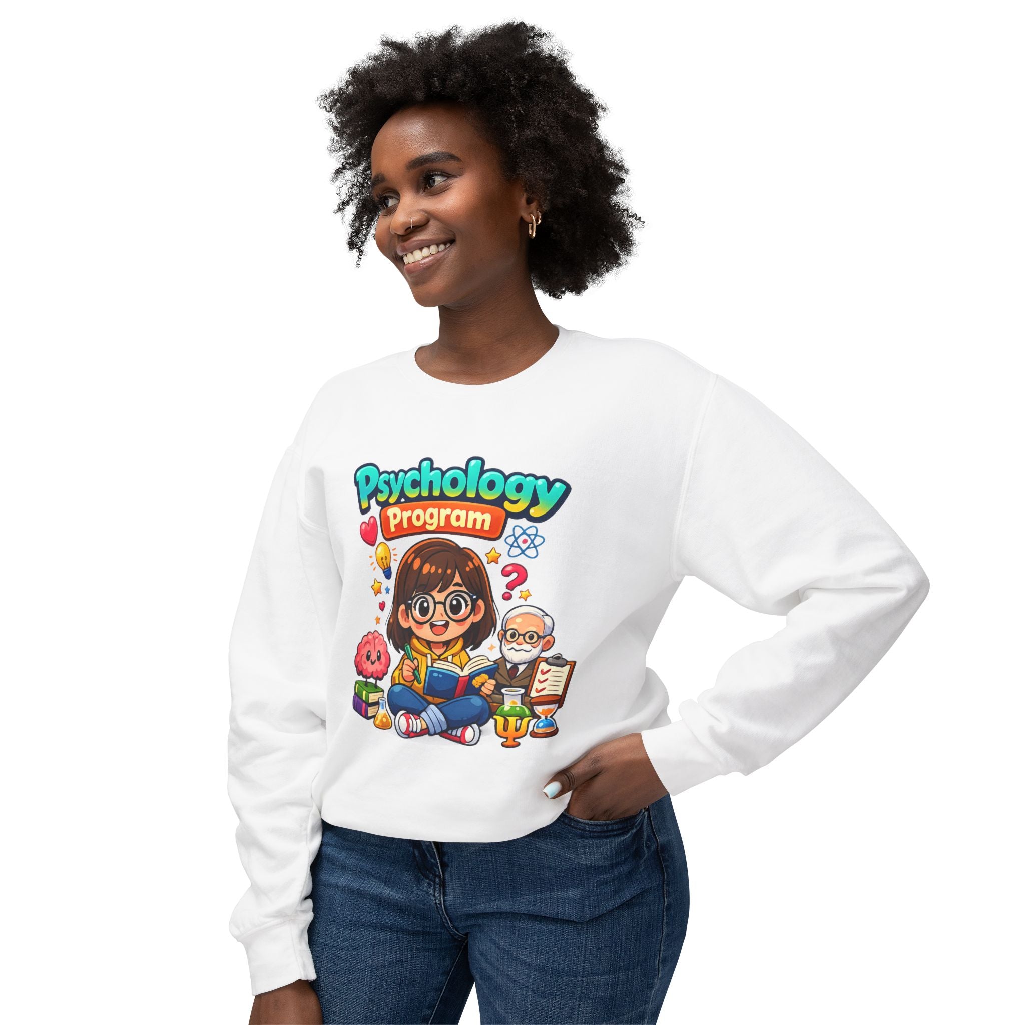 Psychology Program Crewneck Sweatshirt — Cute Student Grad Design