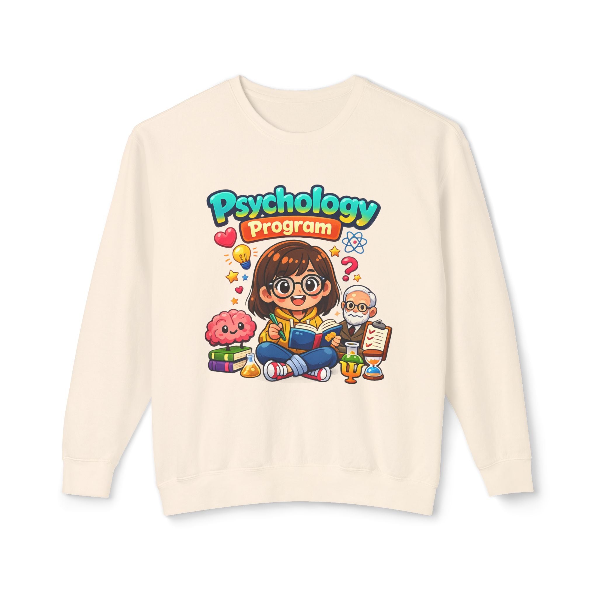 Psychology Program Crewneck Sweatshirt — Cute Student Grad Design