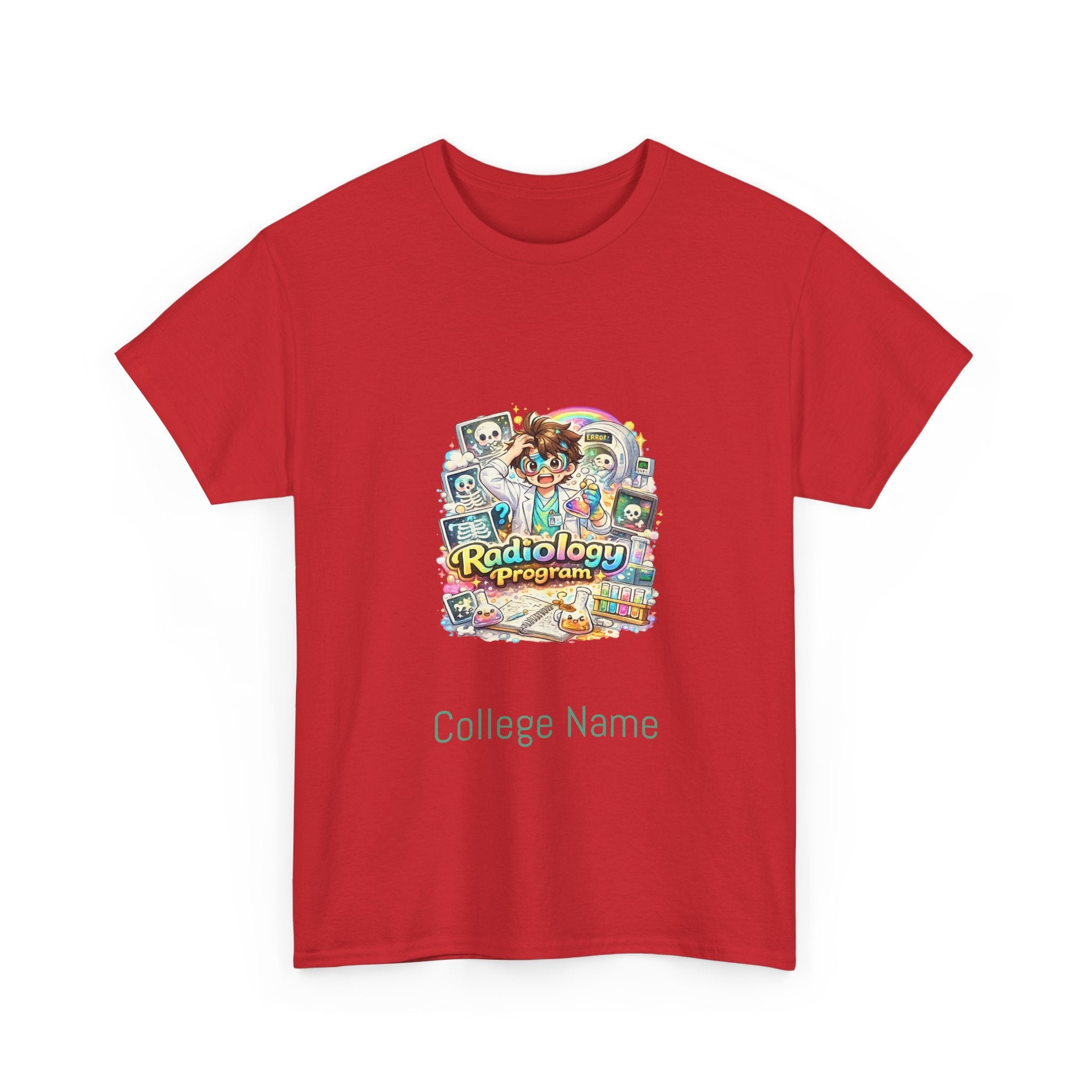 Radiology Tech Vintage Badge T-Shirt — Radiologic Technologist College Shirt