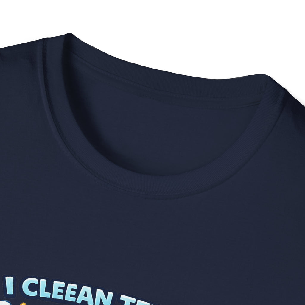 Dental Hygiene T-Shirt — "I Clean Teeth to Make a Smile Bright" Cute Tooth Graphic