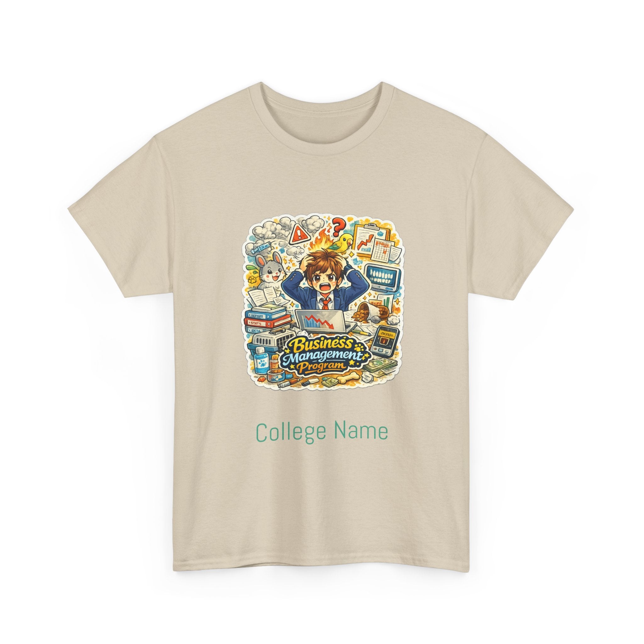 Business Management Major T-Shirt - Cute College Illustration Tee