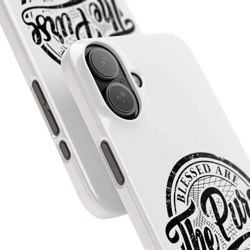 Slim Phone Case — "Blessed Are The Purse Makers" Vintage Script Phone Cover