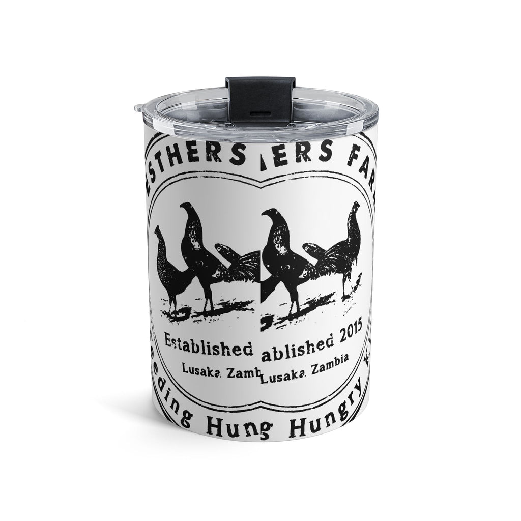 10oz Farm Logo Tumbler — “3 Esthers Farm” Established 2015, Feeding Hungry Kids