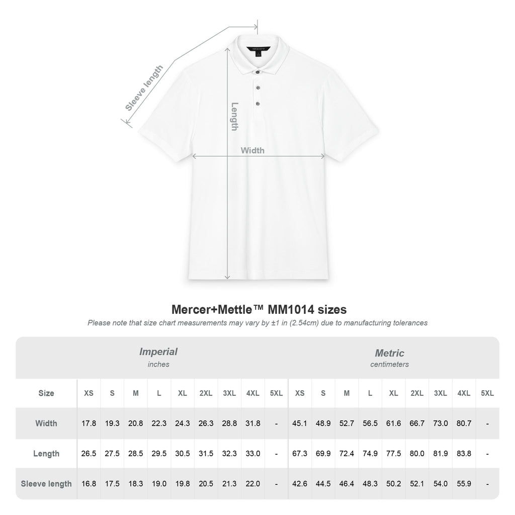Computer Science Polo — Classic White Men's Stretch Jersey