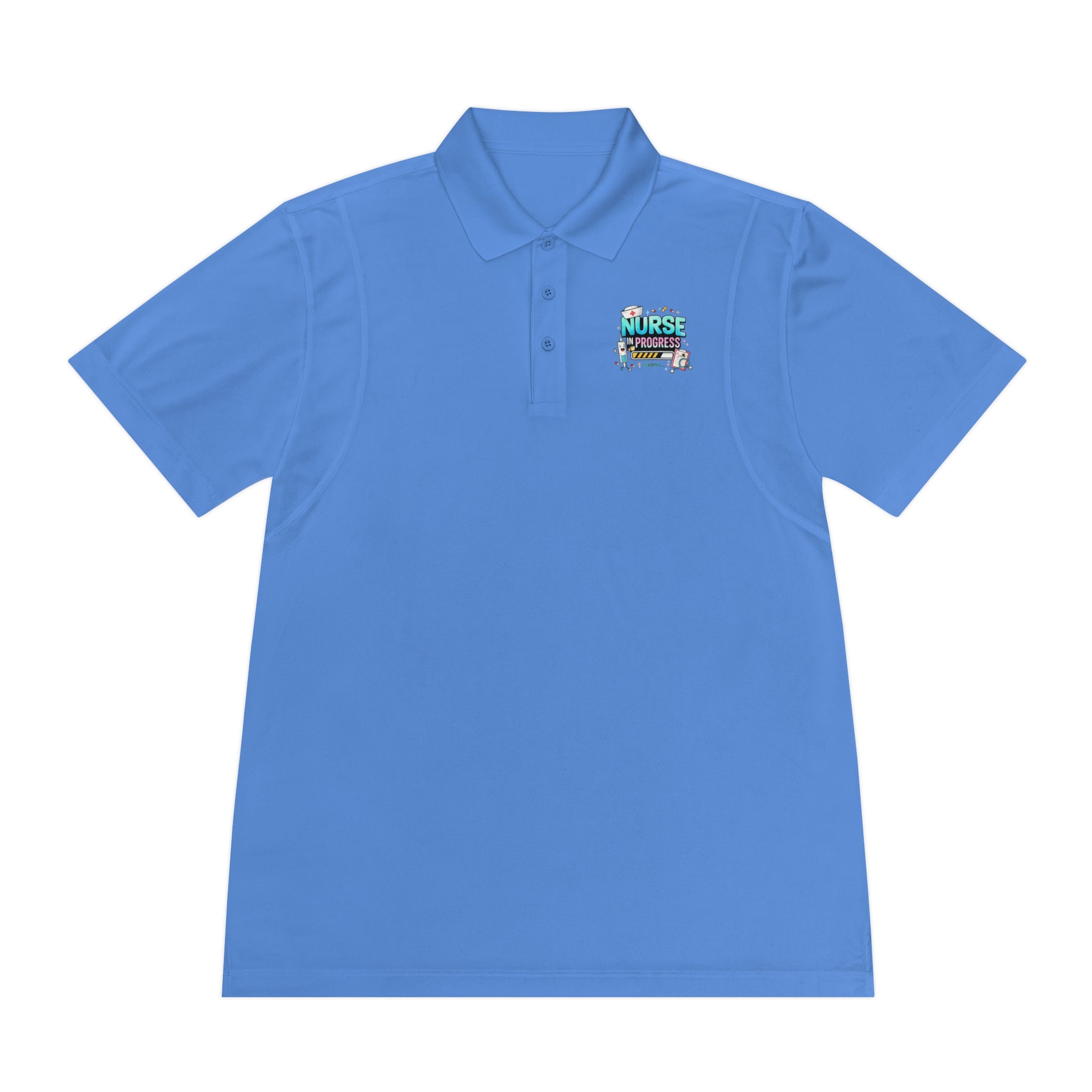 Nurse Progress Polo Shirt — Funny Medical Progress Bar Polo for Nurses