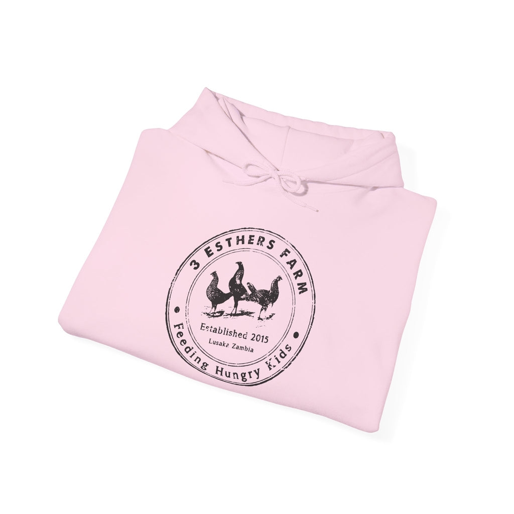 Farmhouse Chicken Hoodie — Crest Logo ‘Est. 2021’ Cozy Pullover