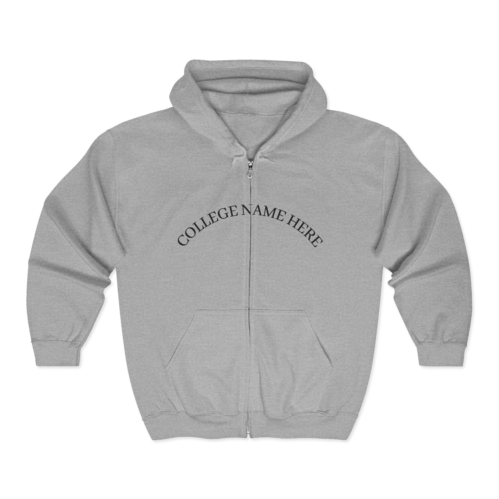 Nursing Program Zip Hoodie — 'Nursing Program Will Not Defeat Me' Full-Zip Sweatshirt