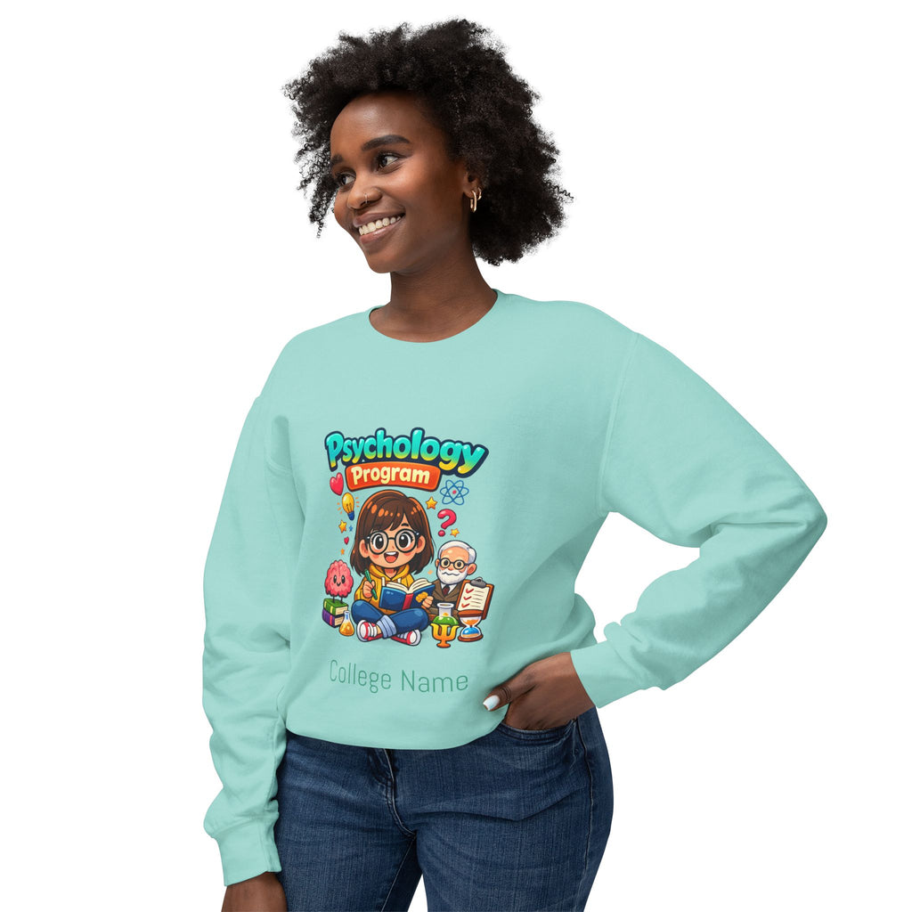 Psychology Program Crewneck Sweatshirt — Cute Student Grad Design