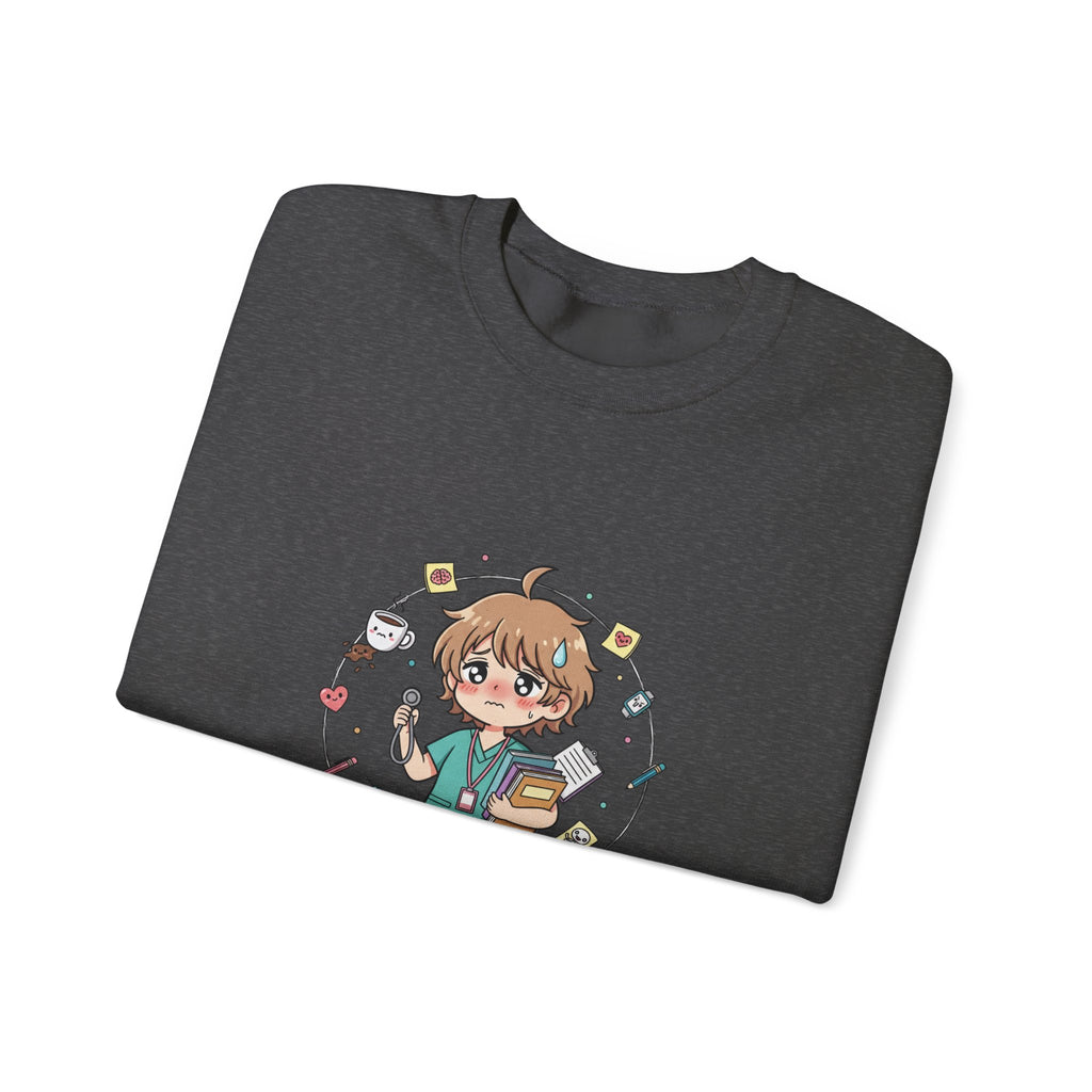 Medical Assistant Program Crewneck Sweatshirt — Cute Anime Student Design