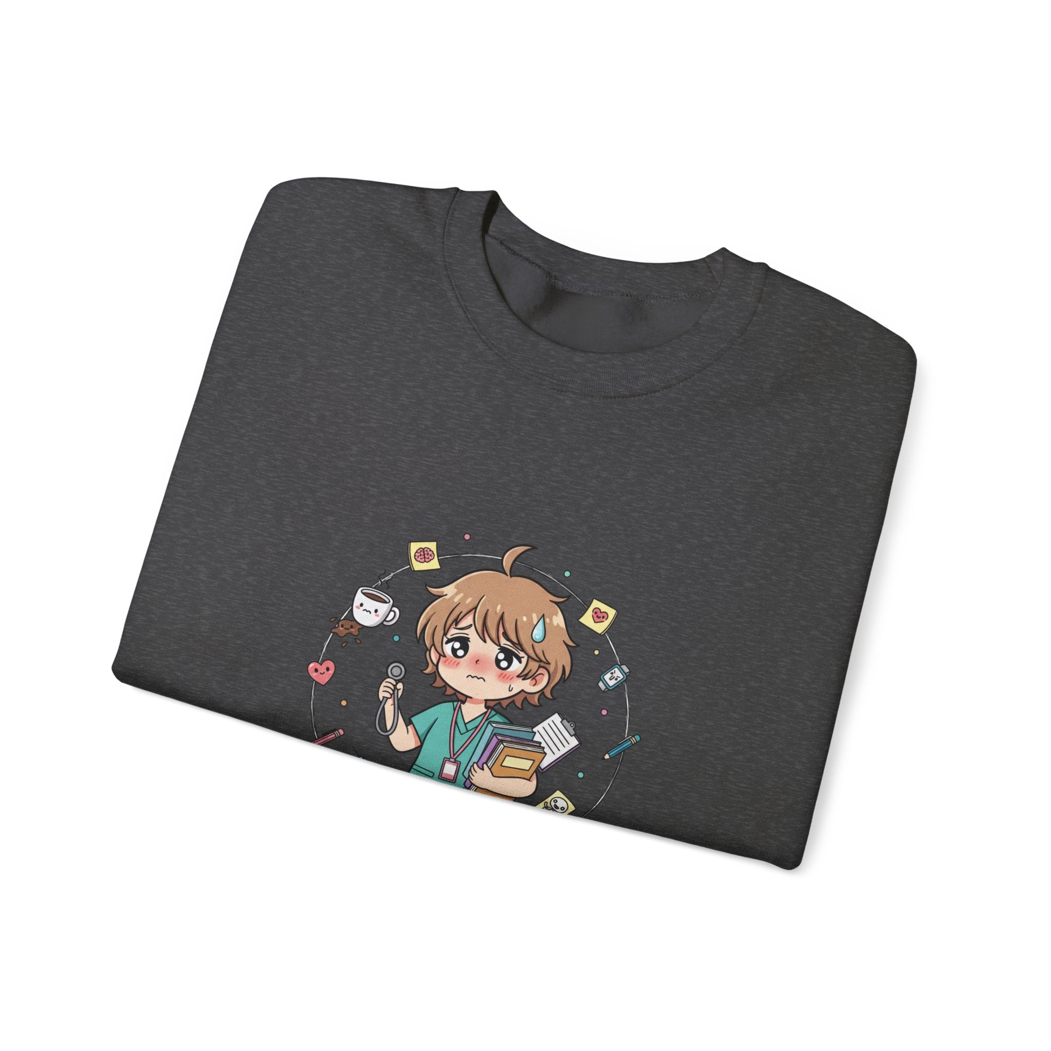 Medical Assistant Program Crewneck Sweatshirt — Cute Anime Student Design