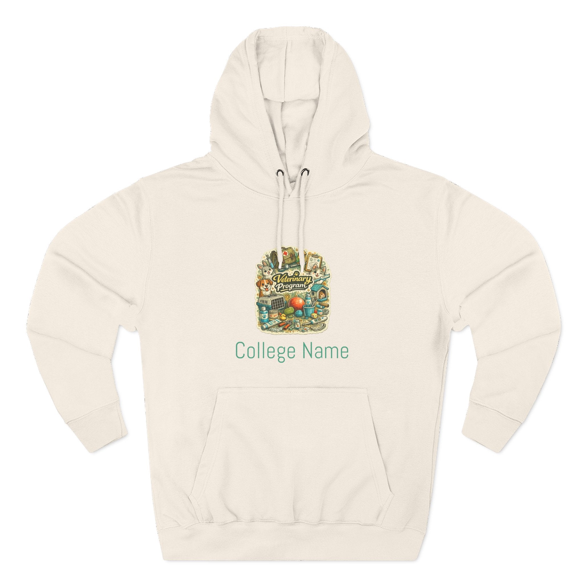 Veterinary Program Hoodie — Personalized College Name Fleece Pullover