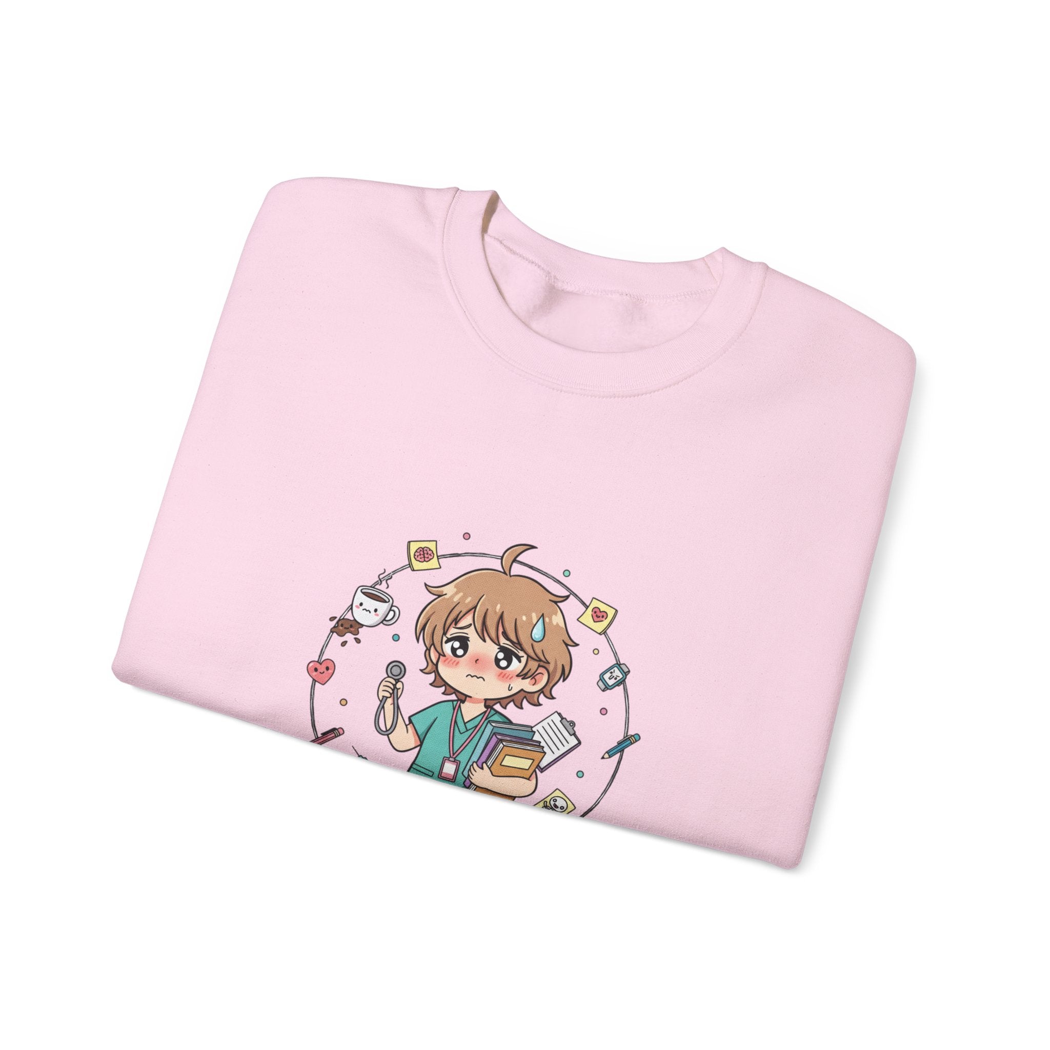 Medical Assistant Program Crewneck Sweatshirt — Cute Anime Student Design