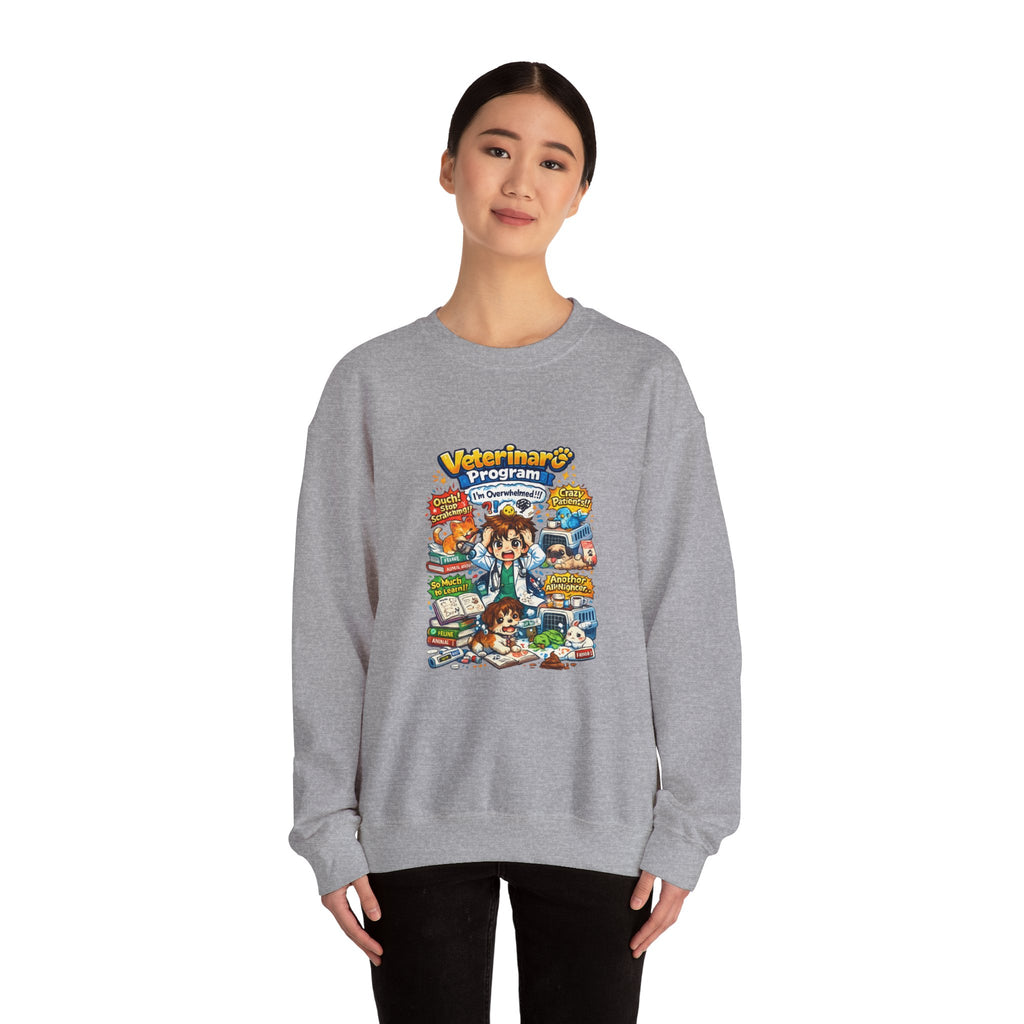 Veterinary Program Crewneck Sweatshirt – Cute Vet Student Graphic