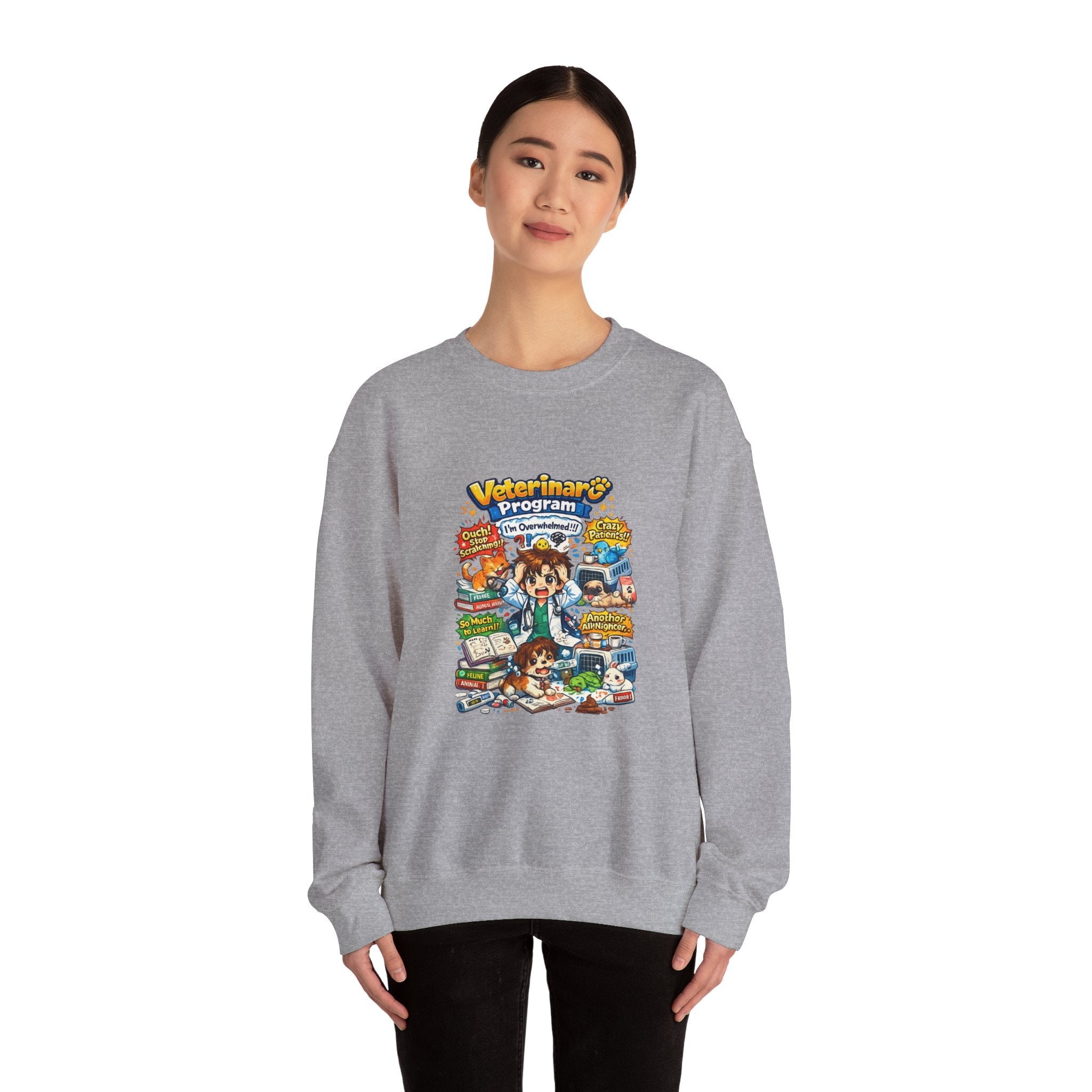 Veterinary Program Crewneck Sweatshirt – Cute Vet Student Graphic
