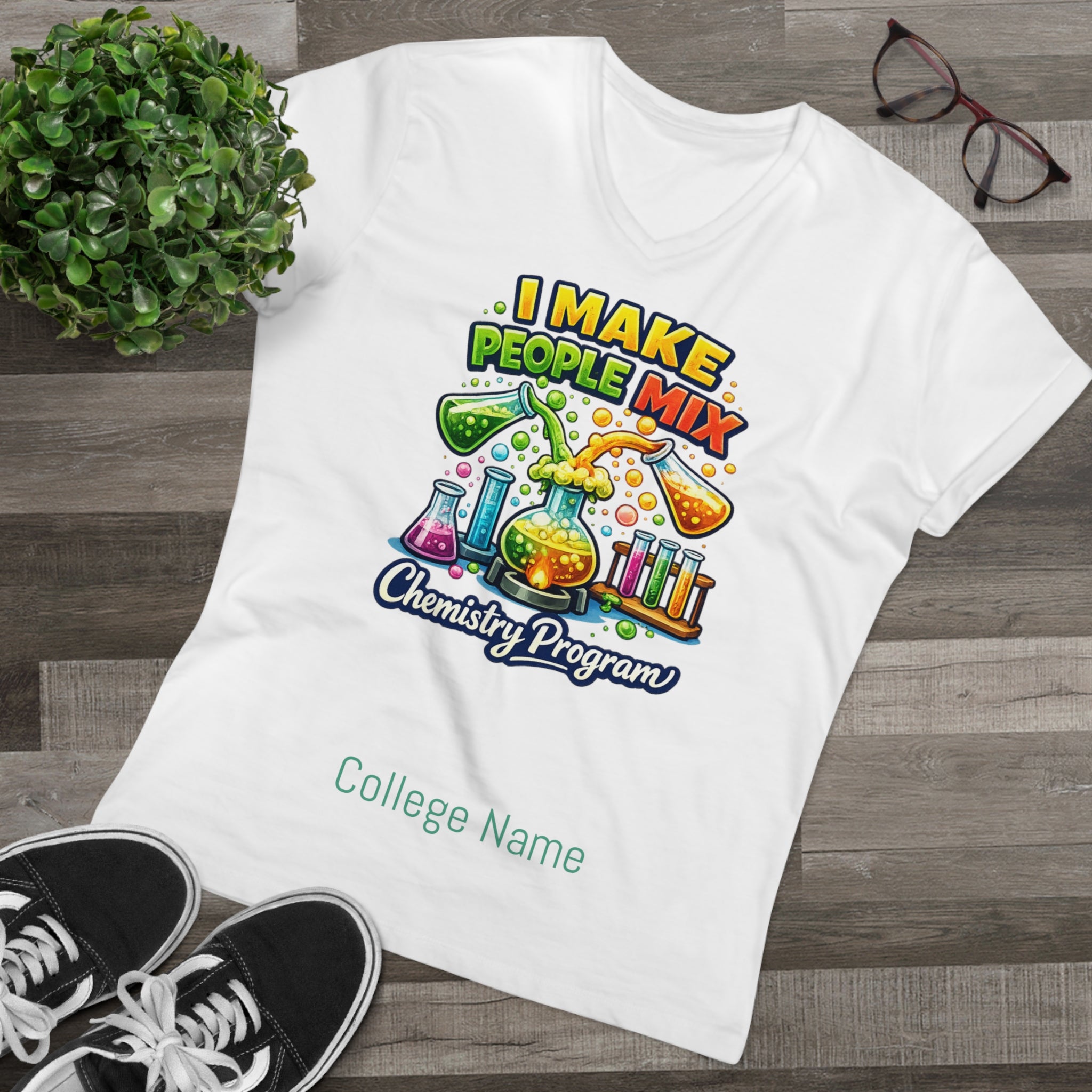 Chemistry Program T‑Shirt — "I Make People Mix" Science Teacher Shirt