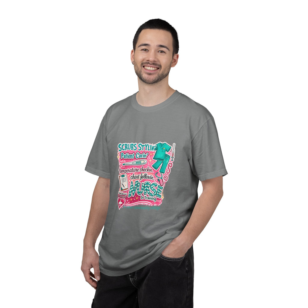 Nurse Scrubs Graphic T-Shirt — 'Scrubs Styling' Cute Medical Humor Tee
