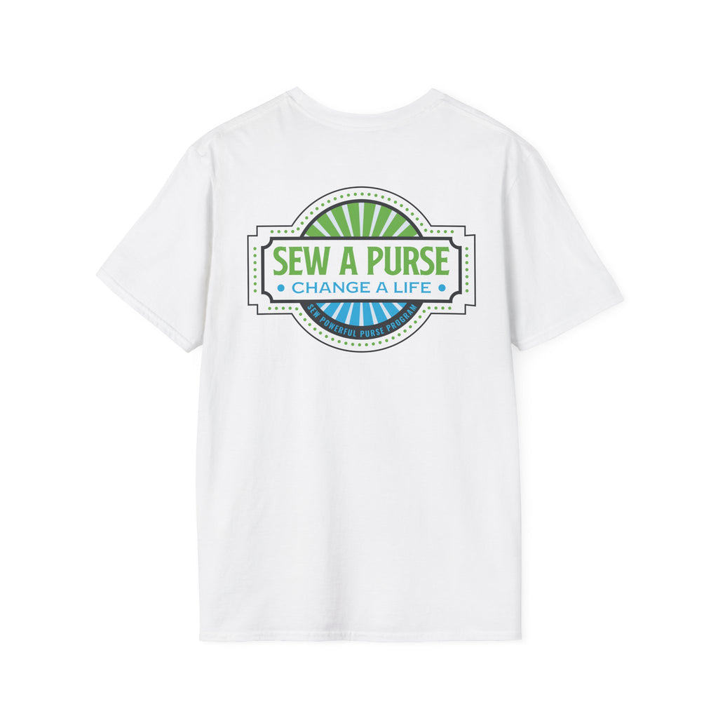 Sew A Purse — Change A Life T-Shirt - Front and Back