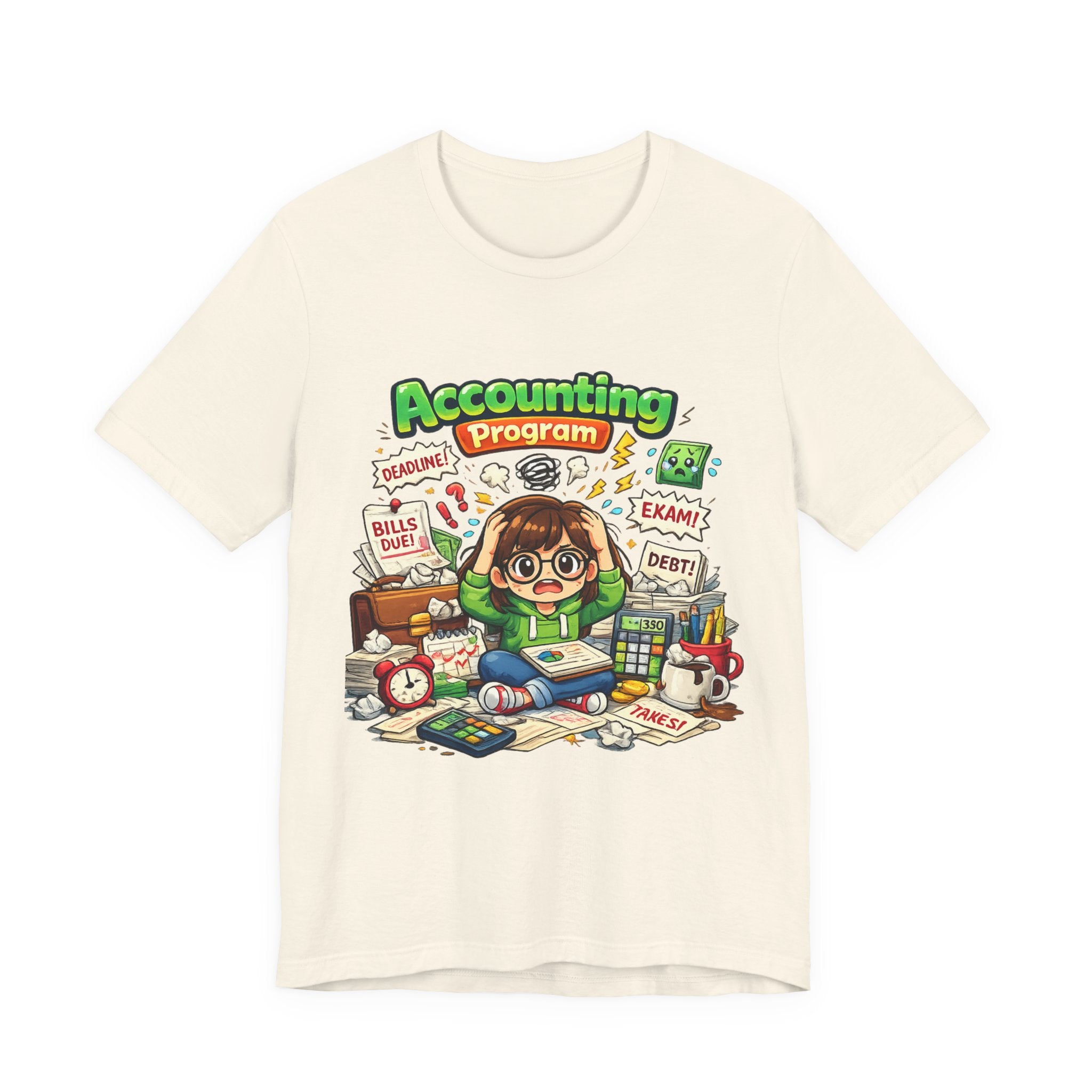 Accounting Program Student Tee — Cute Study Cartoon College Shirt