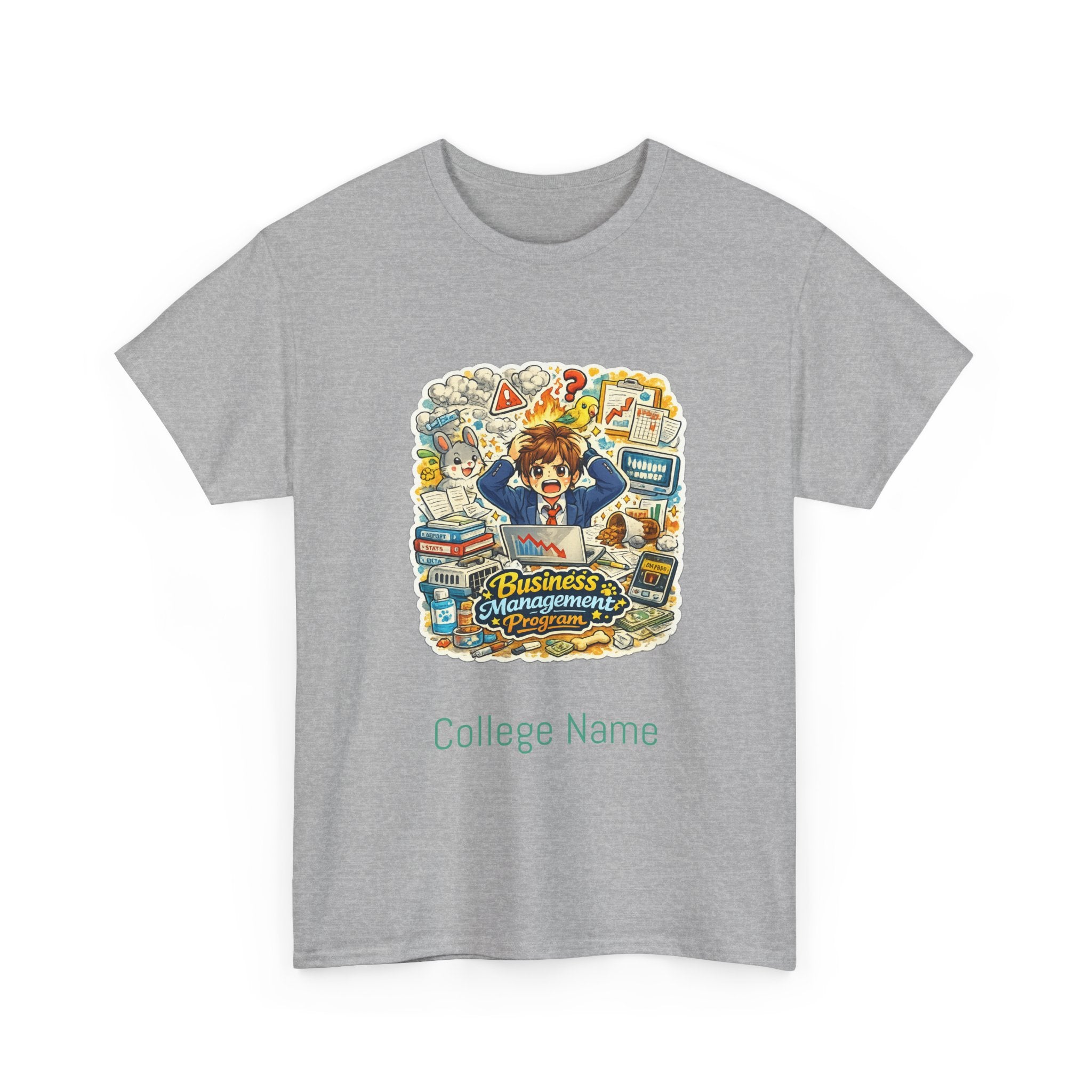 Business Management Major T-Shirt - Cute College Illustration Tee
