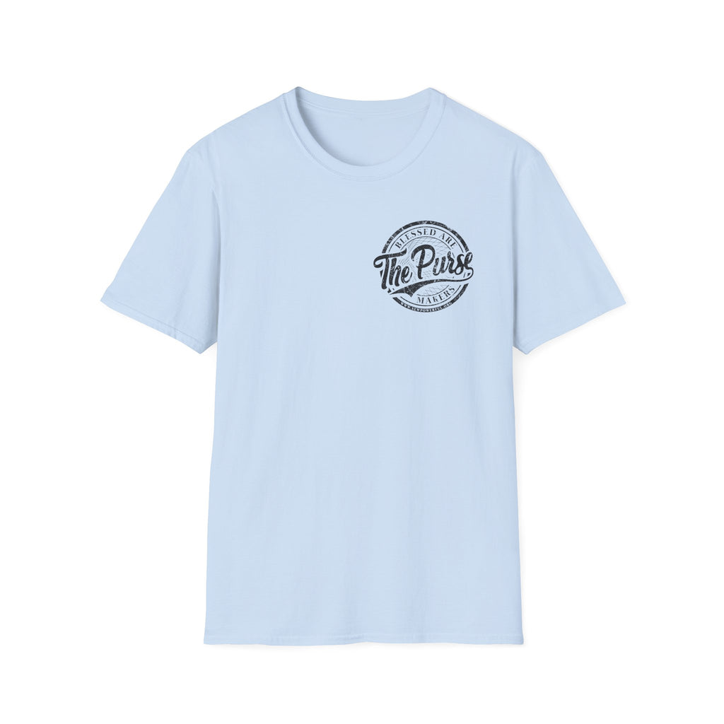Blessed Are The Purse Makers - Small Logo T-Shirt