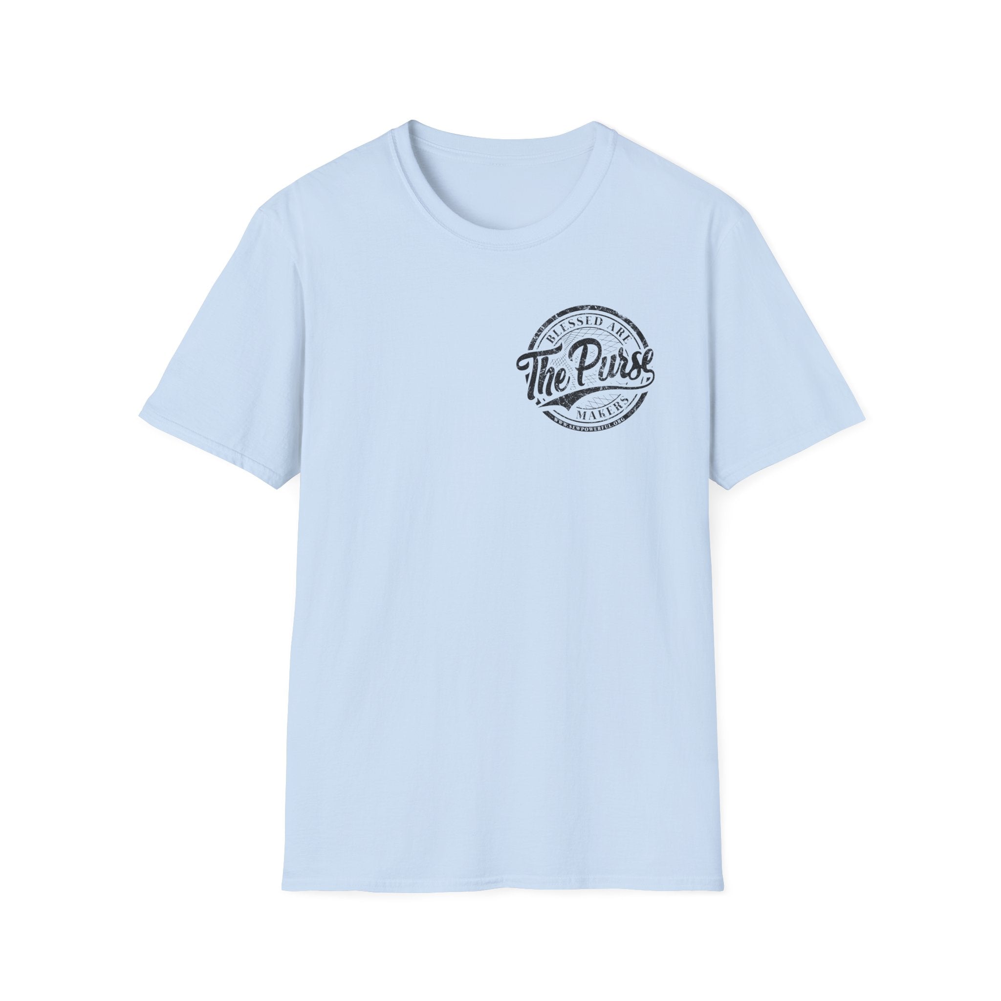 Blessed Are The Purse Makers - Small Logo T-Shirt