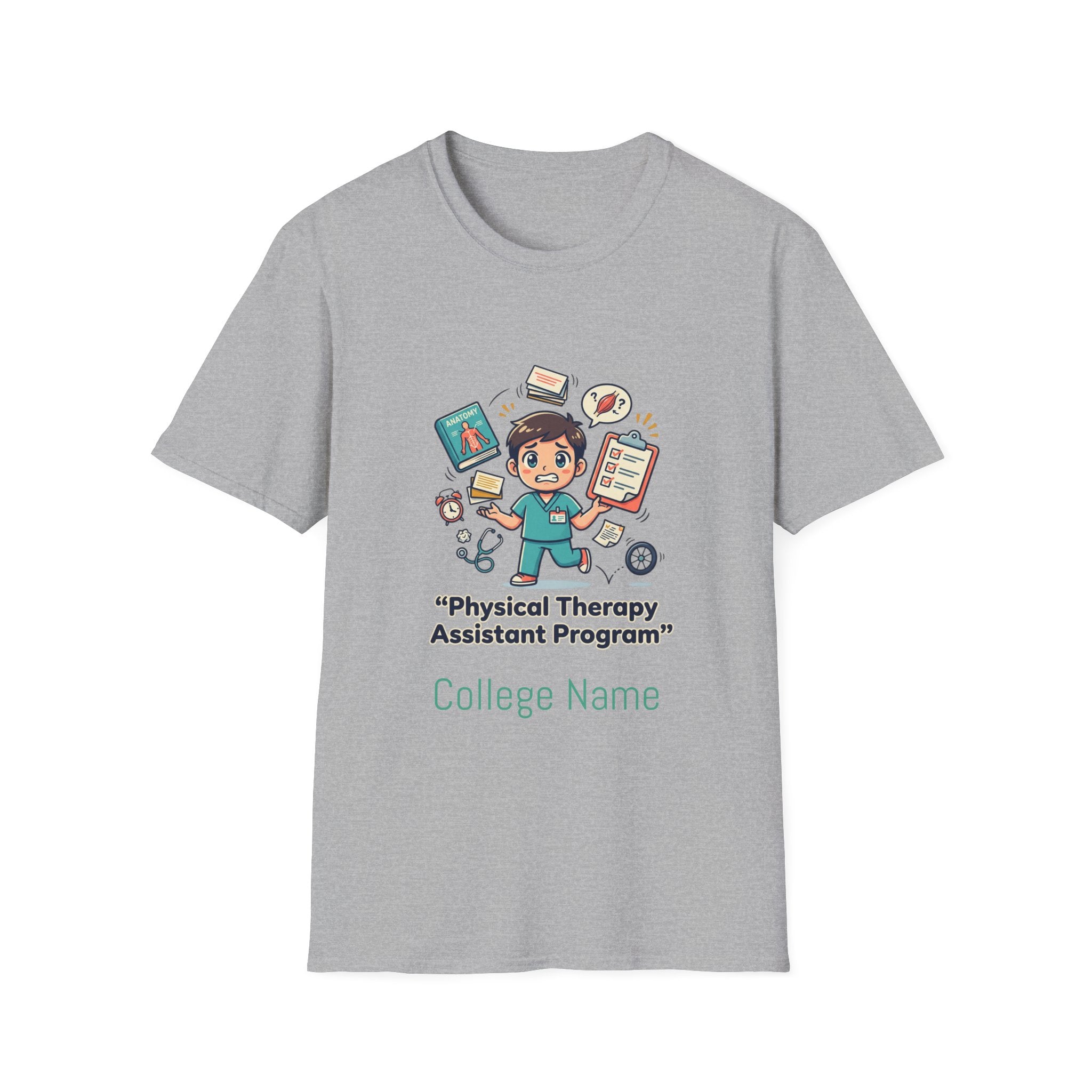 Physical Therapy Assistant Program T-Shirt — Cute PTA Student Tee (Custom College Name)