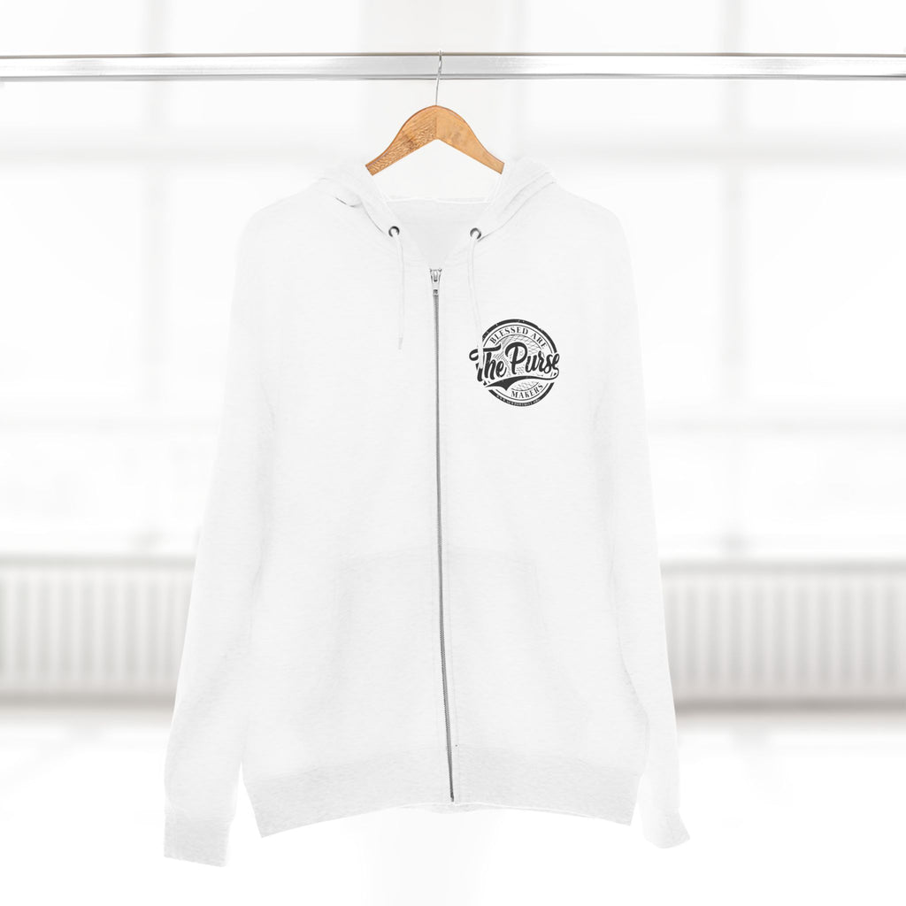Blessed Are The Purse Makers Zip Hoodie