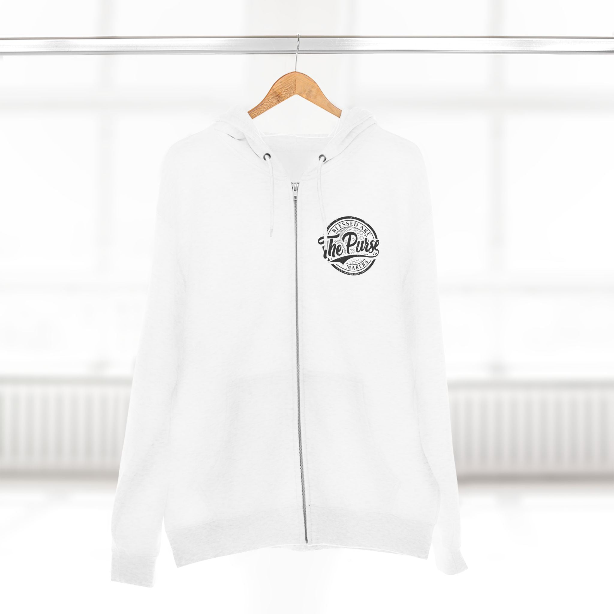 The Purse Zip Hoodie — Vintage Camping Logo Hooded Jacket