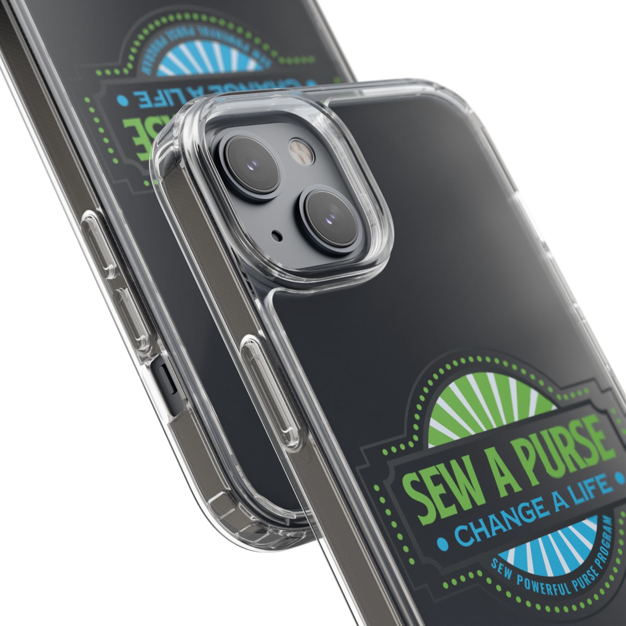 Clear Case — “Sew a Purse, Change a Life” Charity Phone Case