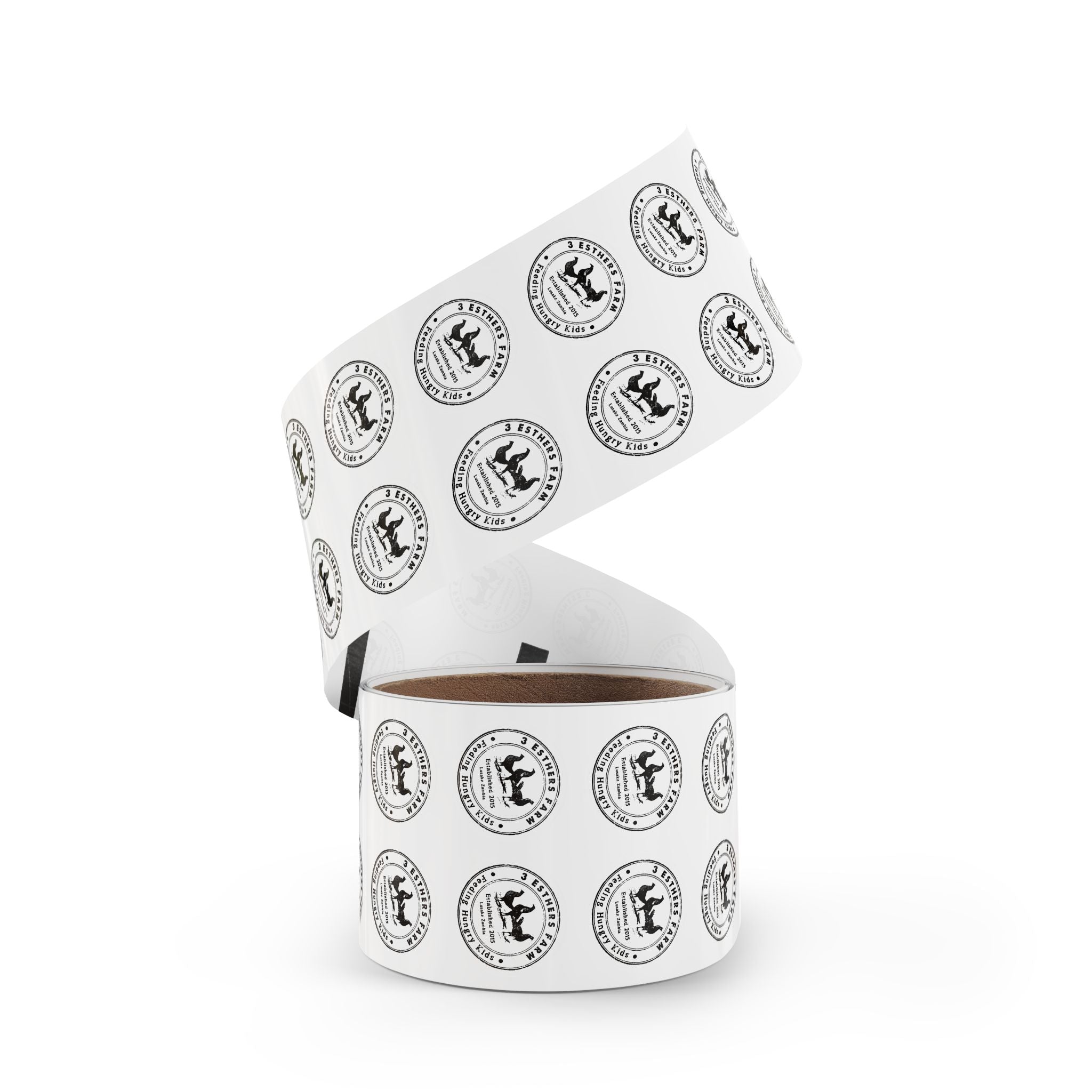 Round Farm Logo Sticker Roll — Custom Branding Labels for Jars, Packaging & Shipping