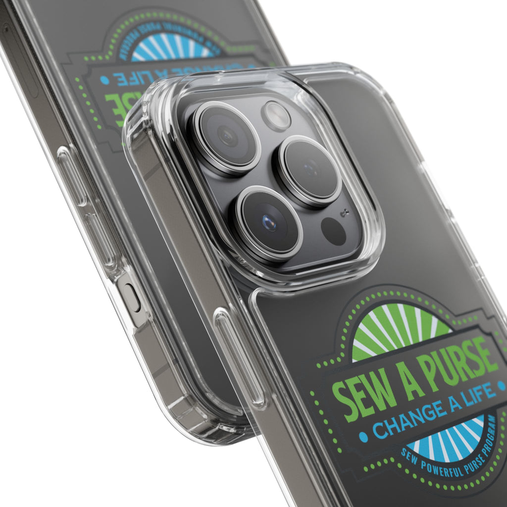 Clear Case — “Sew a Purse, Change a Life” Charity Phone Case