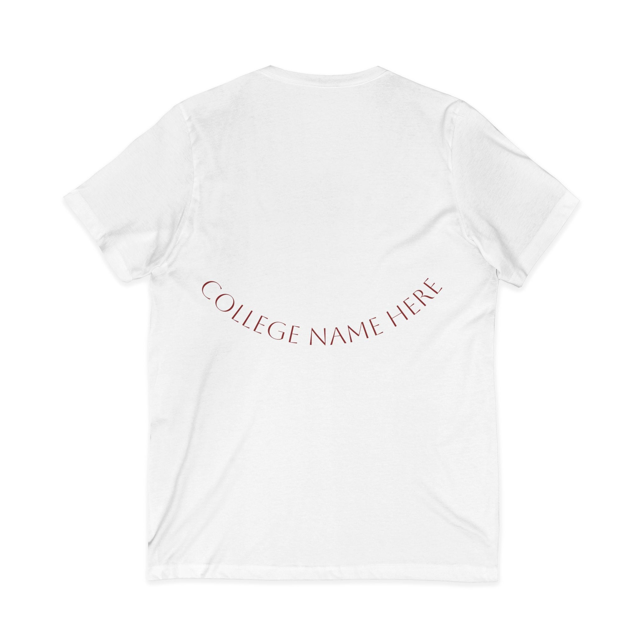 Child Development V-Neck Tee — Cute Teacher & Student Illustration