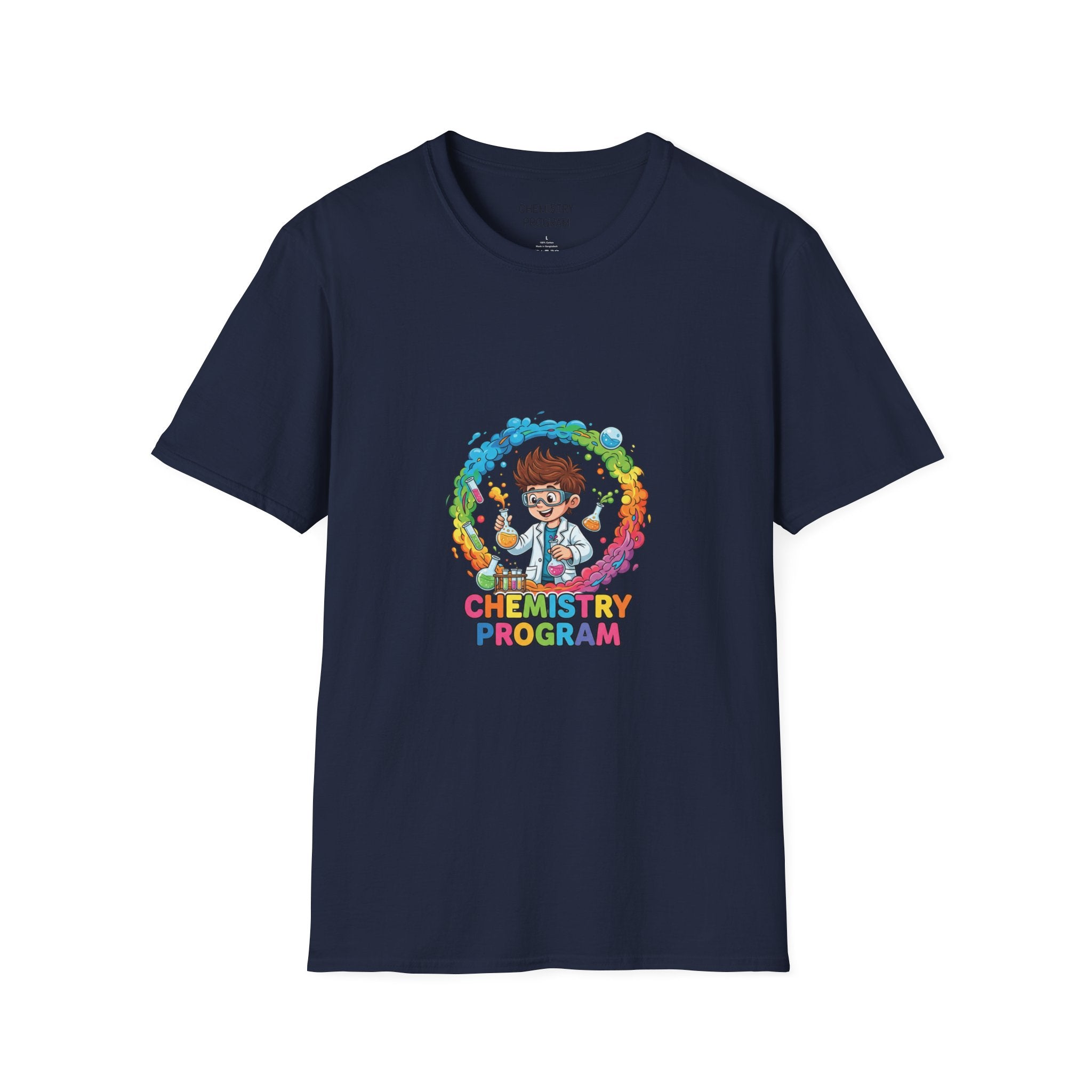 Chemistry Program T-Shirt — Colorful Science Club Tee