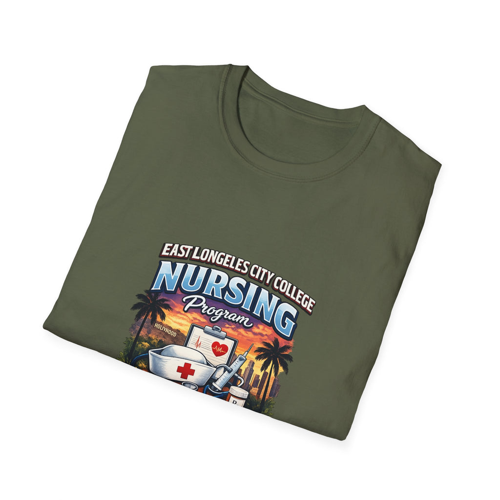 California Nursing Program T-Shirt — Retro Palm Tree Beach Nurse Design