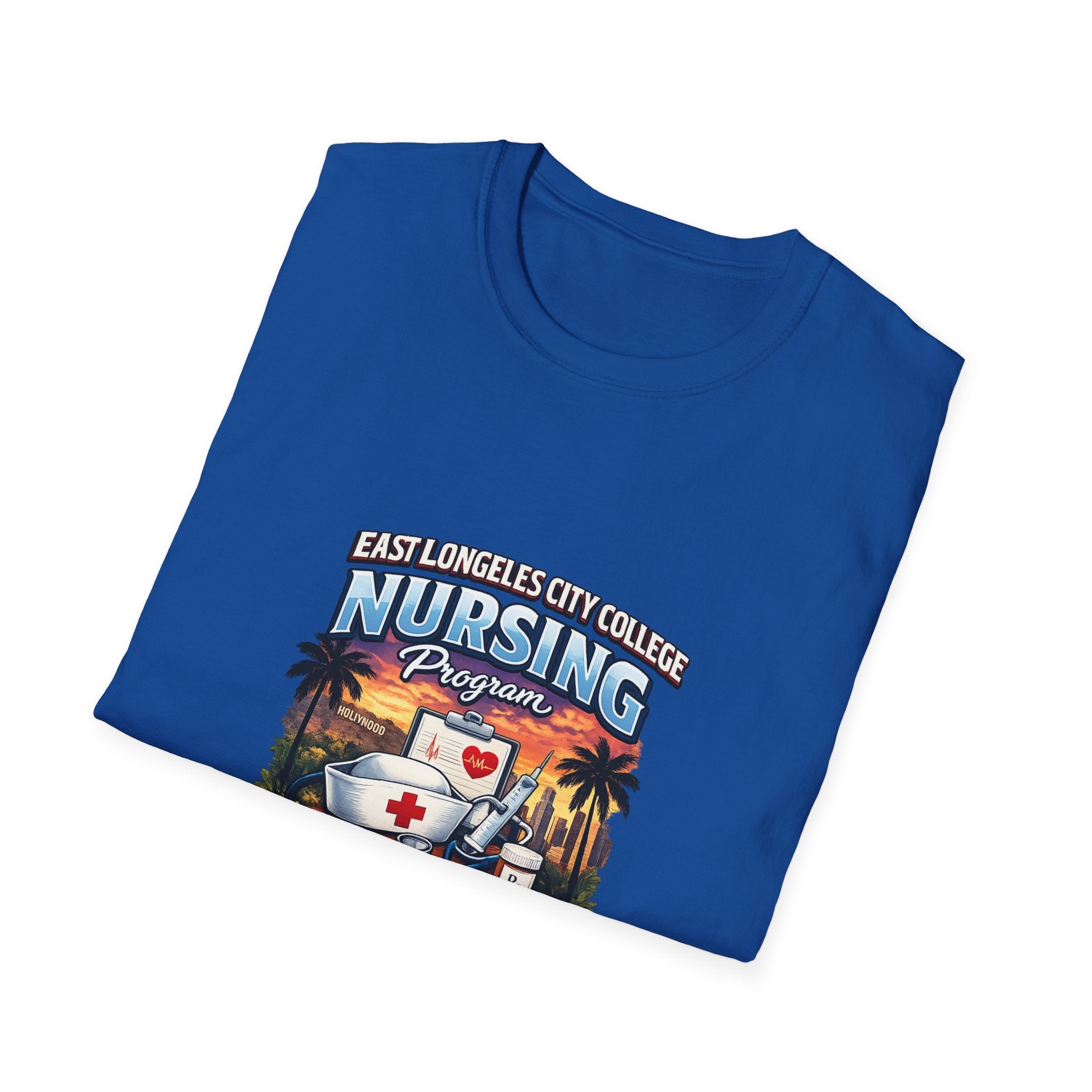 California Nursing Program T-Shirt — Retro Palm Tree Beach Nurse Design
